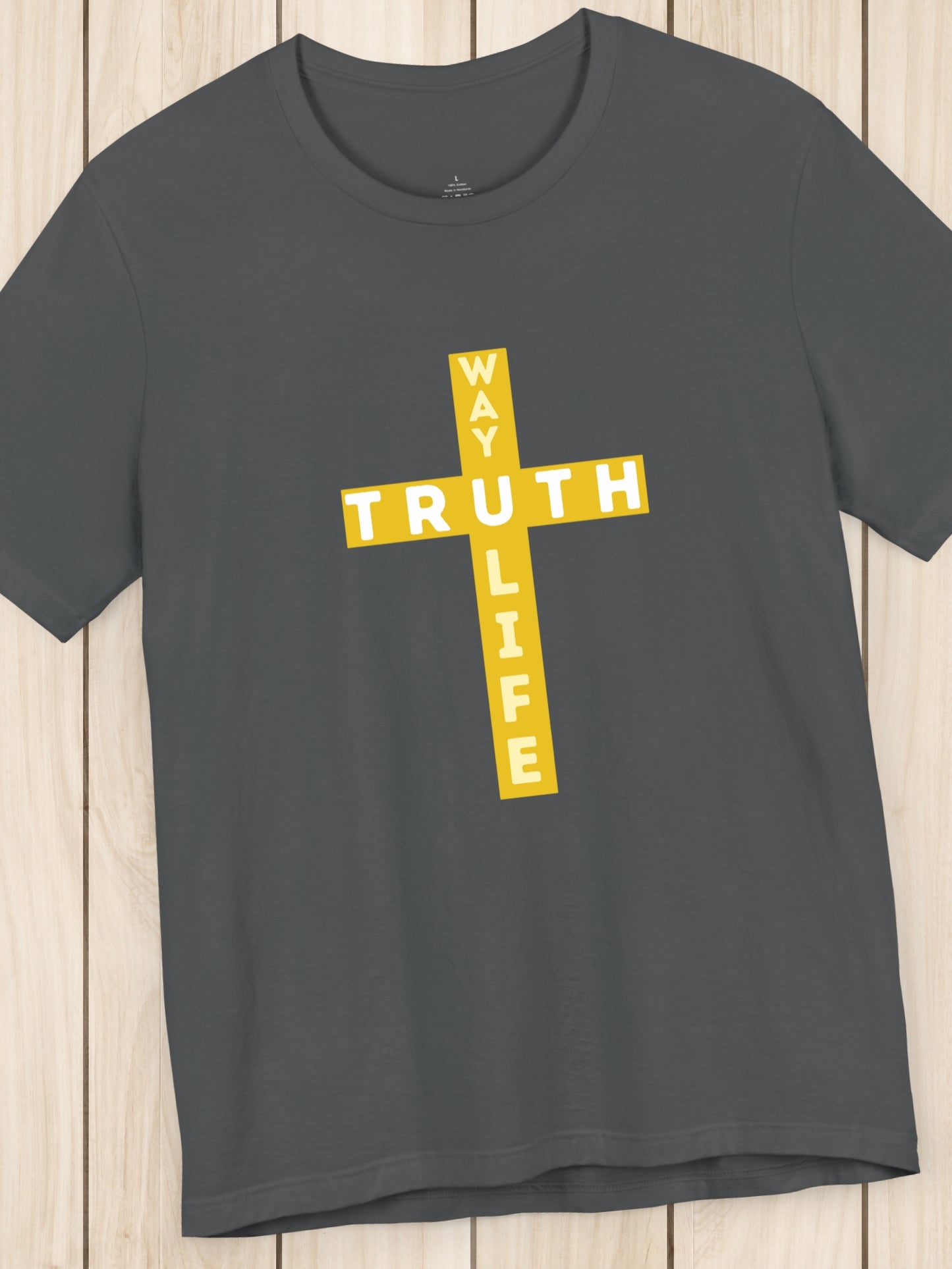 'JESUS is the Way the Truth and the Life' Unisex T-Shirt, Christian Apparel, Bible Verse, John 14:6