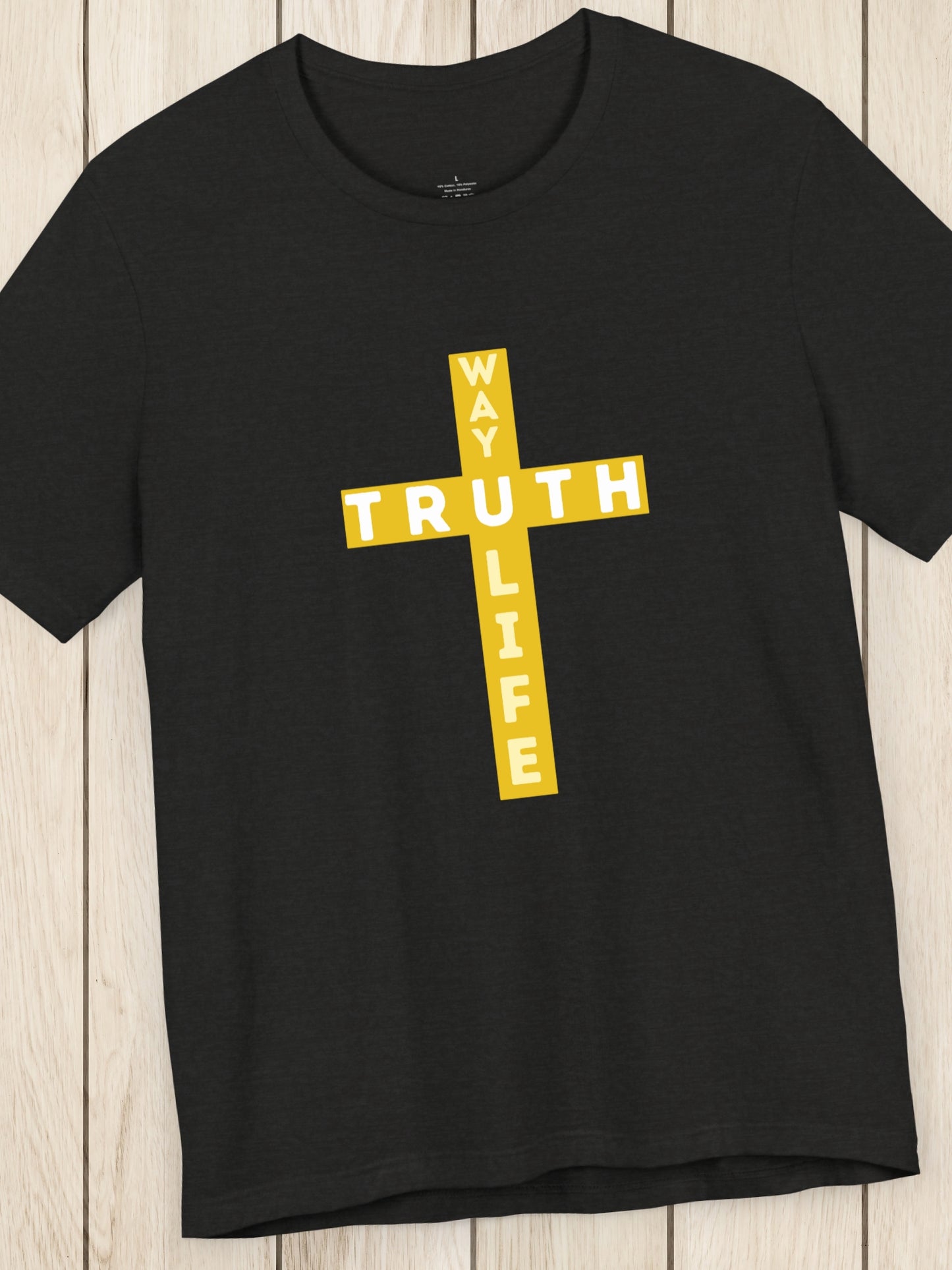 'JESUS is the Way the Truth and the Life' Unisex T-Shirt, Christian Apparel, Bible Verse, John 14:6