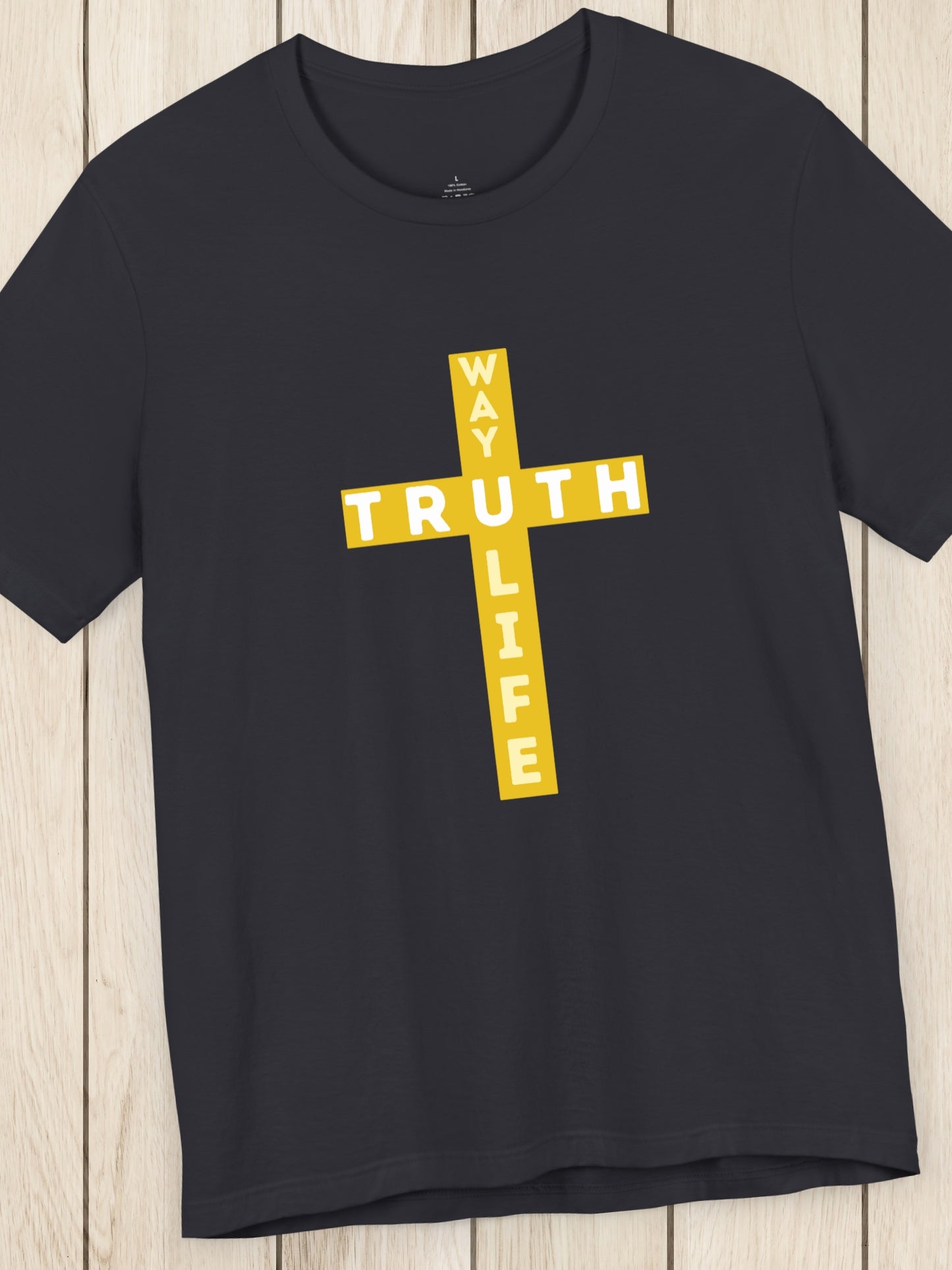 'JESUS is the Way the Truth and the Life' Unisex T-Shirt, Christian Apparel, Bible Verse, John 14:6