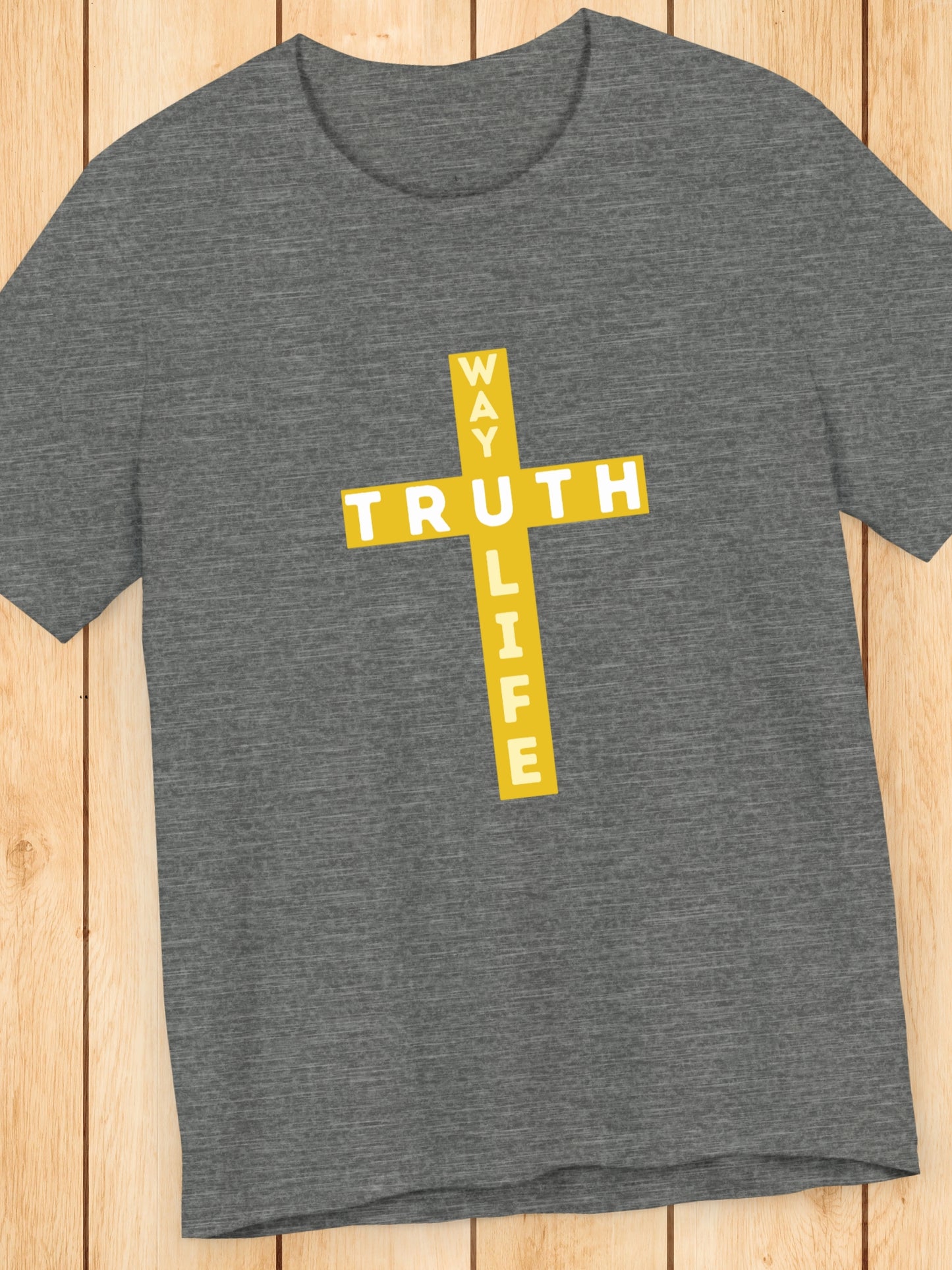 'JESUS is the Way the Truth and the Life' Unisex T-Shirt, Christian Apparel, Bible Verse, John 14:6