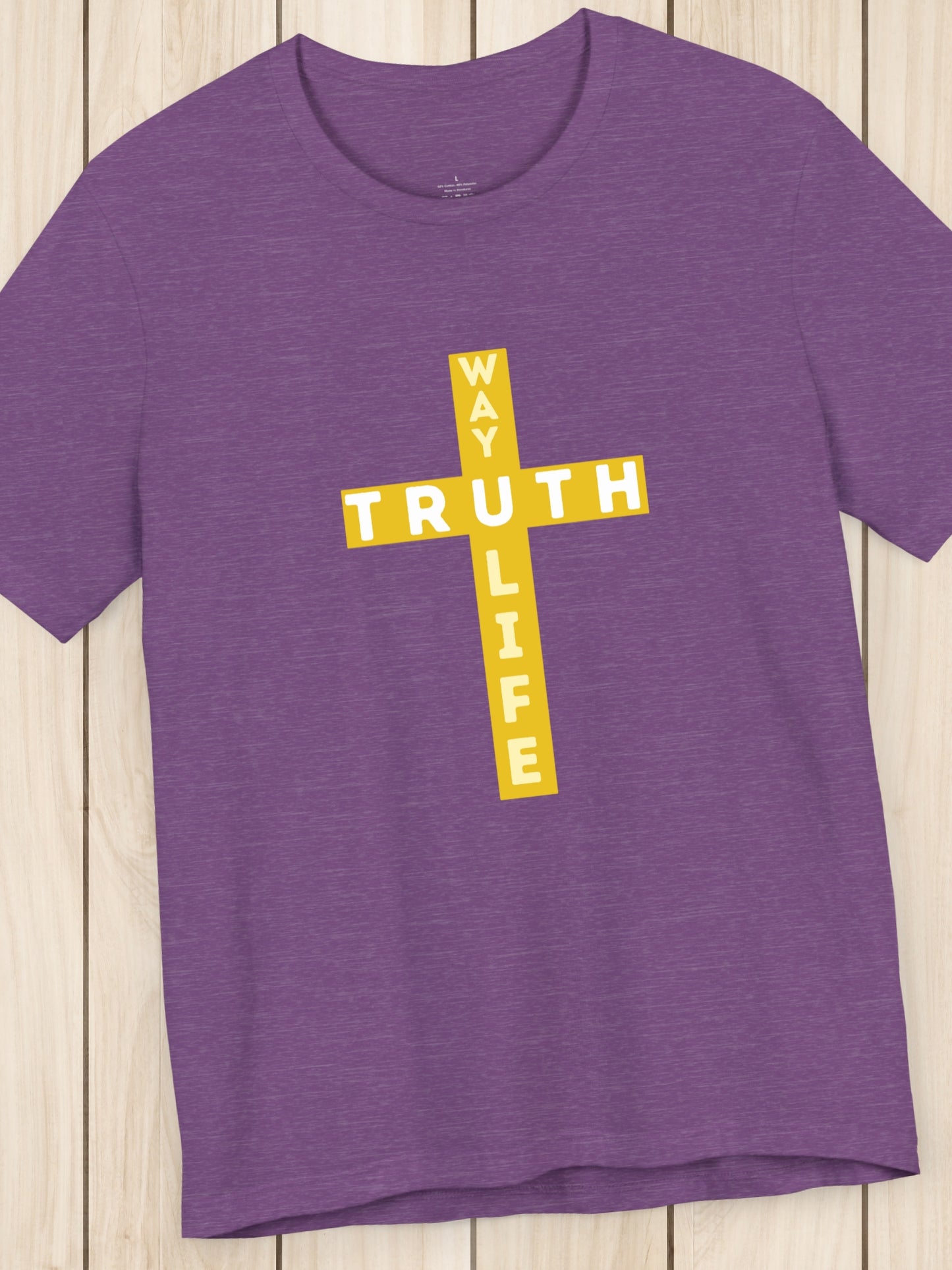 'JESUS is the Way the Truth and the Life' Unisex T-Shirt, Christian Apparel, Bible Verse, John 14:6