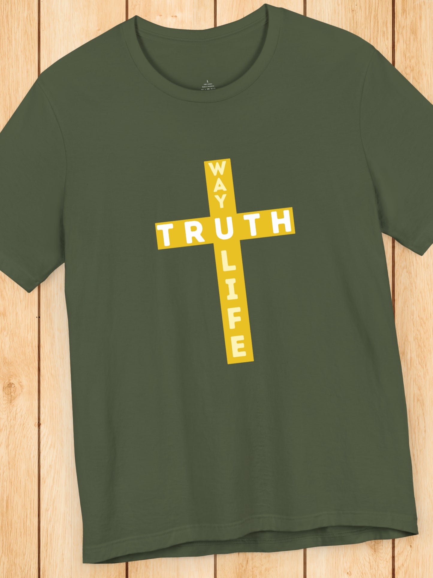 'JESUS is the Way the Truth and the Life' Unisex T-Shirt, Christian Apparel, Bible Verse, John 14:6