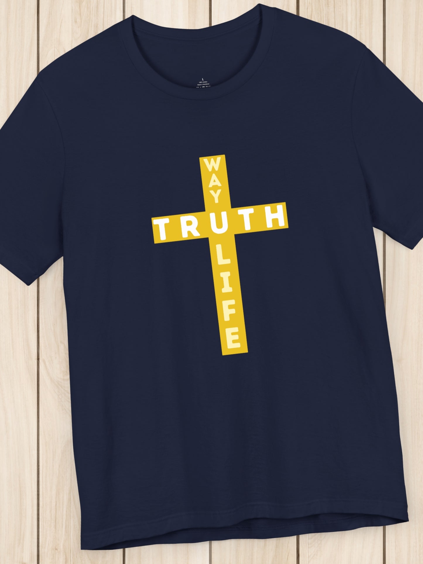 'JESUS is the Way the Truth and the Life' Unisex T-Shirt, Christian Apparel, Bible Verse, John 14:6
