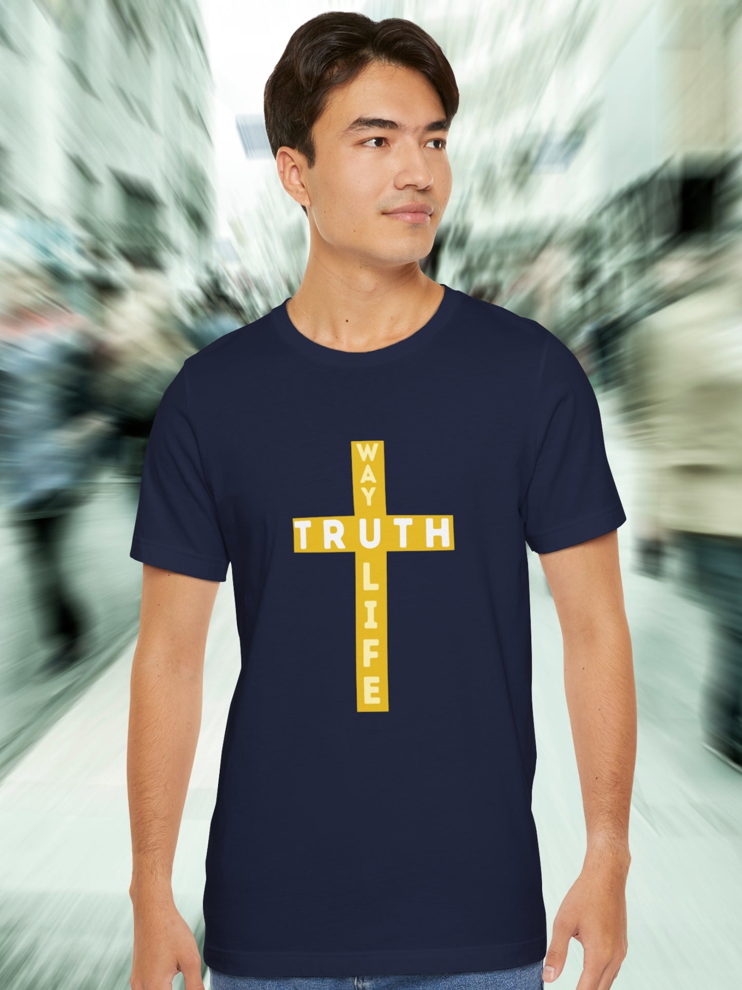 'JESUS is the Way the Truth and the Life' Unisex T-Shirt, Christian Apparel, Bible Verse, John 14:6