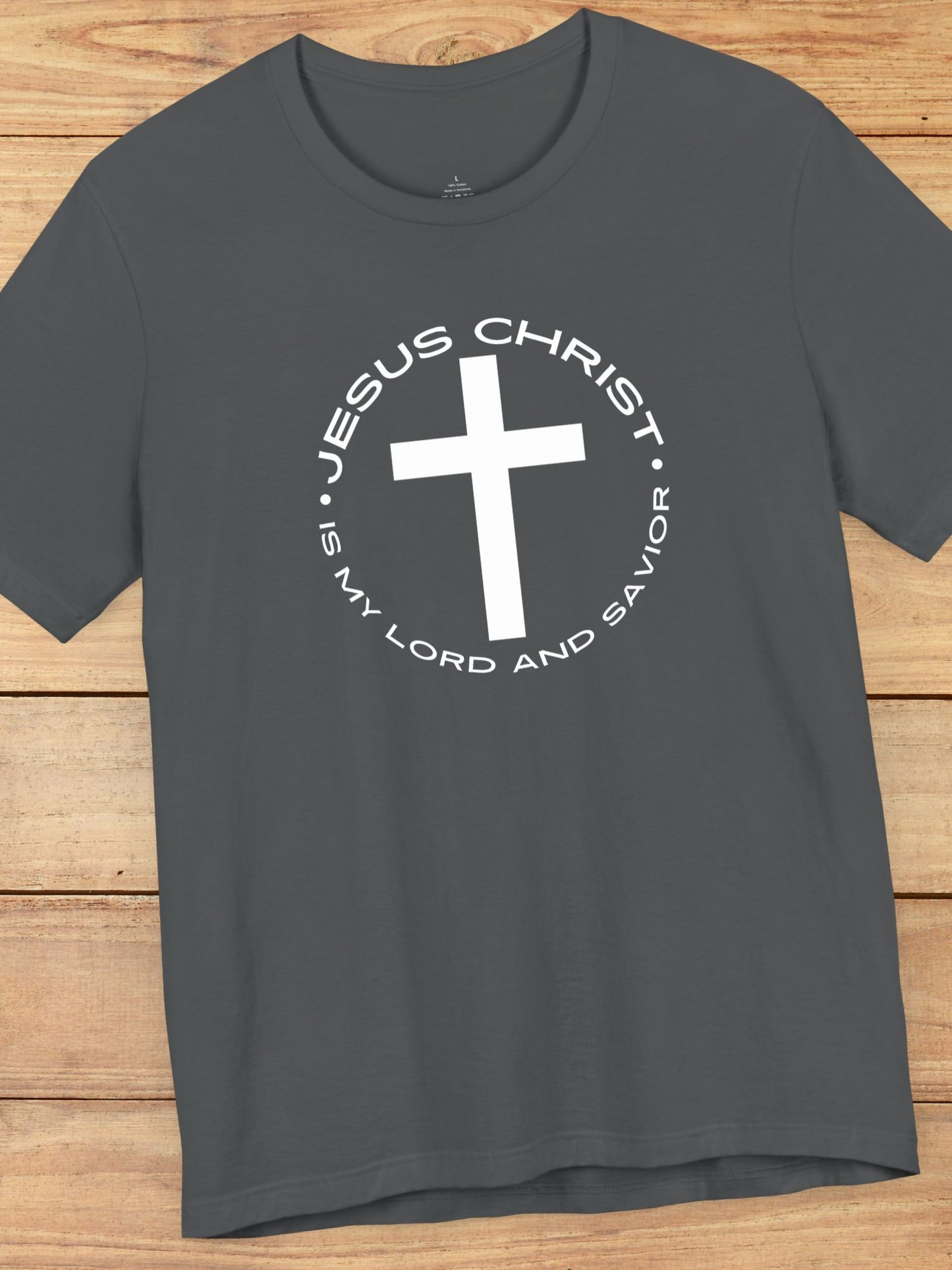 'Jesus Christ is my Lord and Saviour' Cross Graphic Unisex T-Shirt, Christian Apparel, Jesus Tee