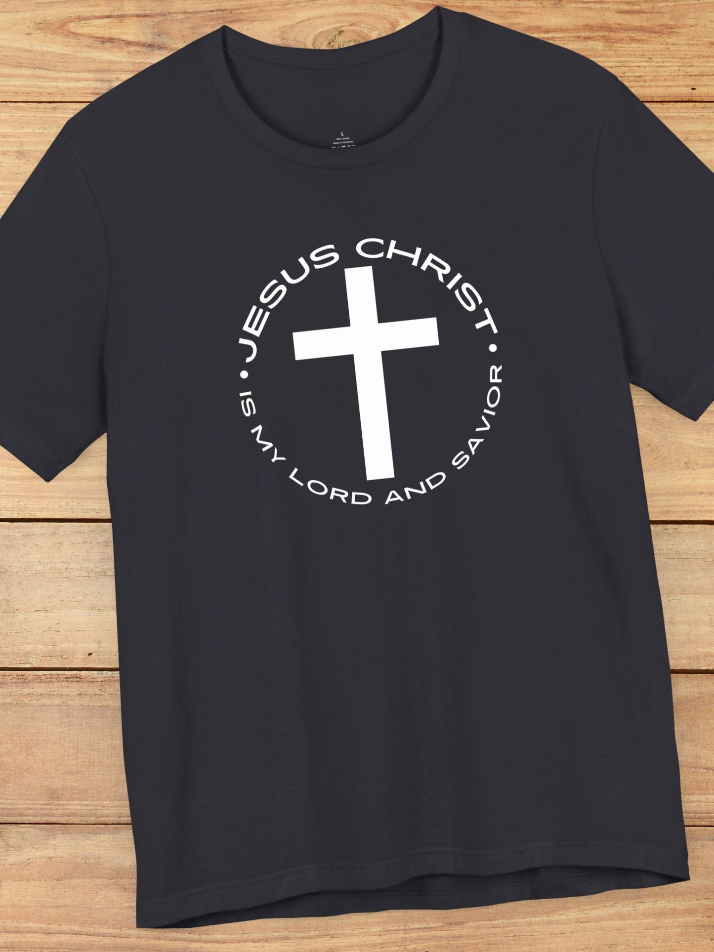 'Jesus Christ is my Lord and Saviour' Cross Graphic Unisex T-Shirt, Christian Apparel, Jesus Tee