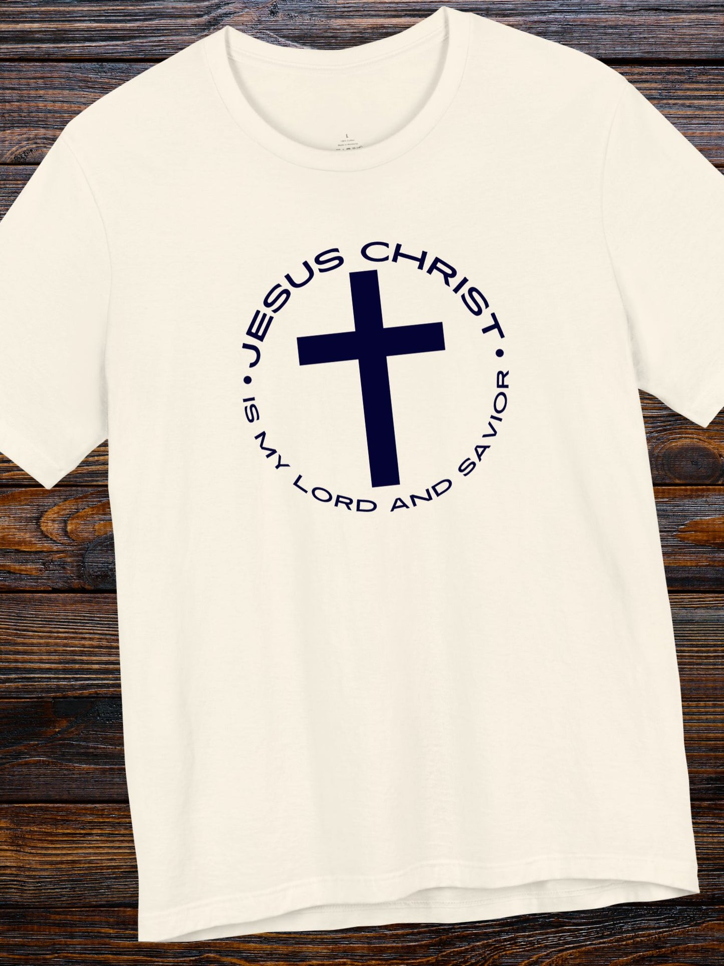 'Jesus Christ is my Lord and Saviour' Cross Graphic Unisex T-Shirt, Christian Apparel, Jesus Tee