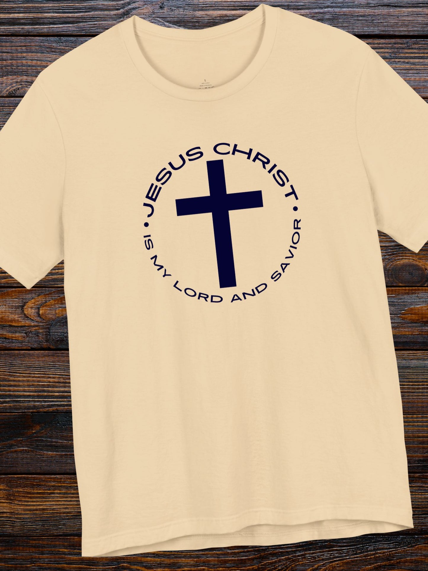 'Jesus Christ is my Lord and Saviour' Cross Graphic Unisex T-Shirt, Christian Apparel, Jesus Tee