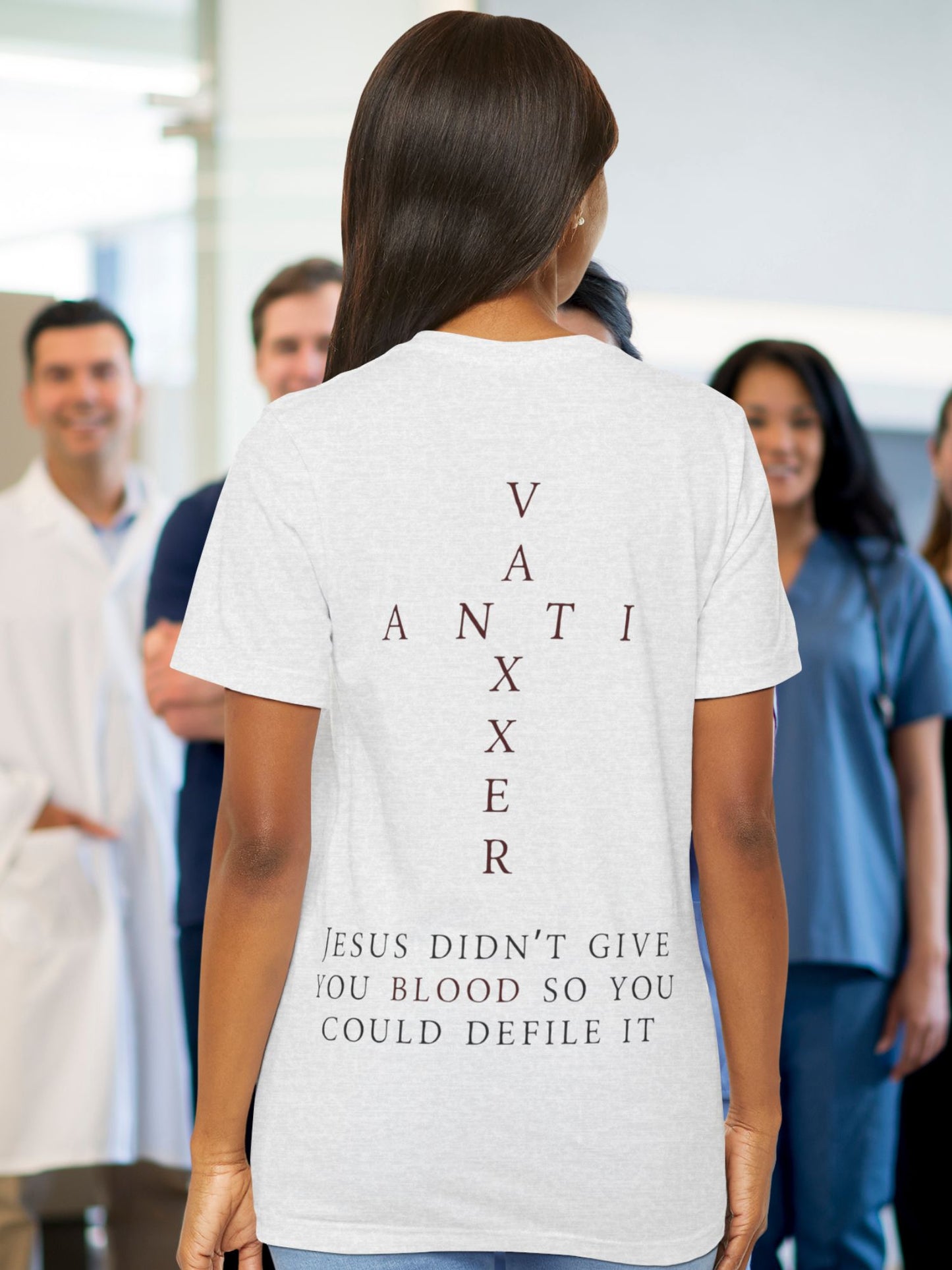 Anti-vaxxer Jesus T-shirt, Unisex Tee