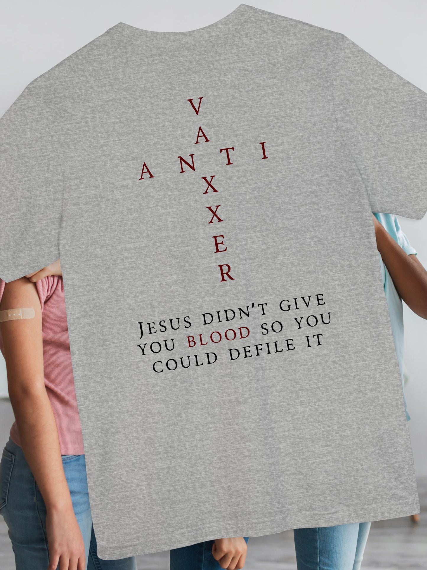 Anti-vaxxer Jesus T-shirt, Unisex Tee
