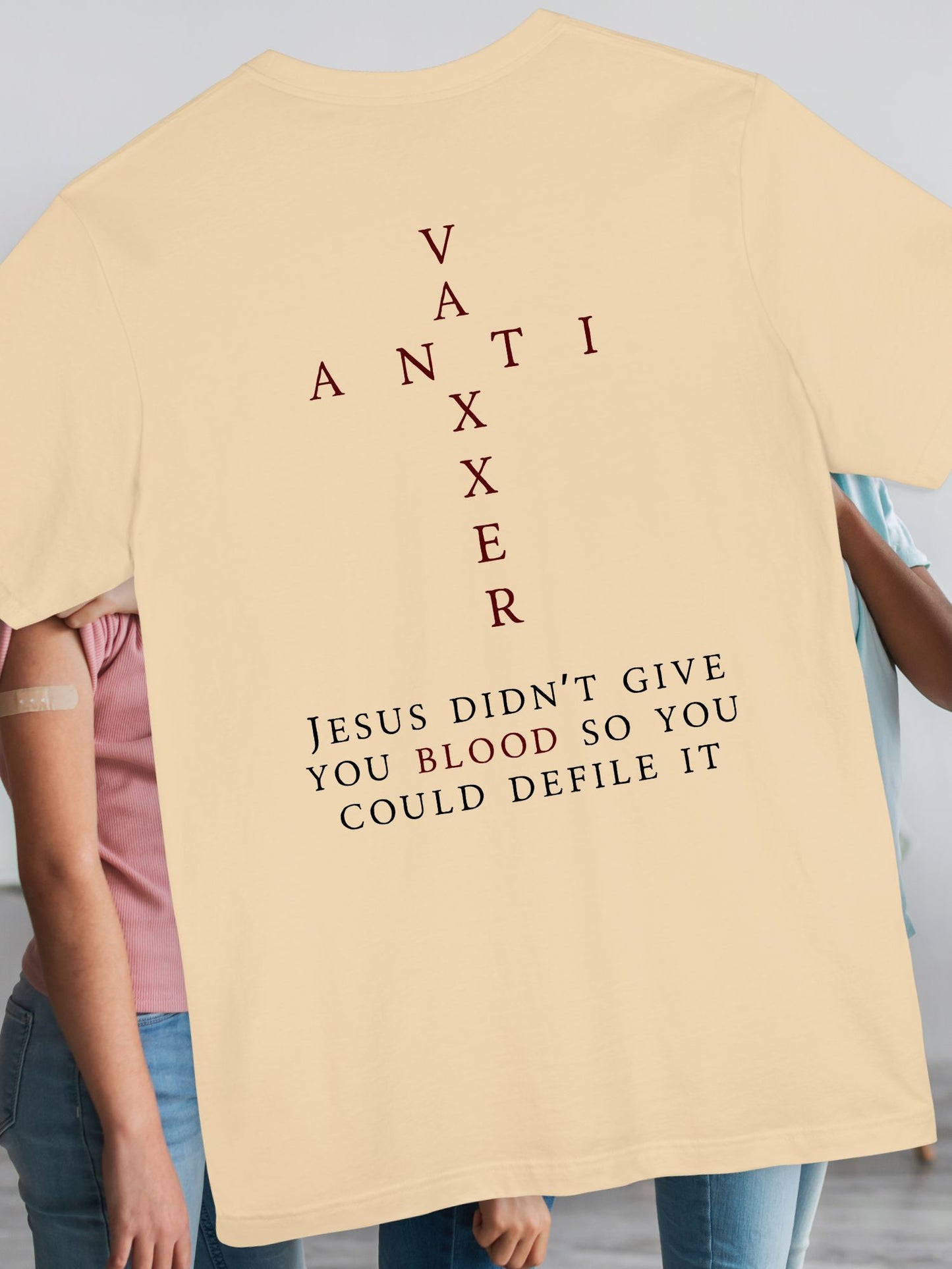 Anti-vaxxer Jesus T-shirt, Unisex Tee