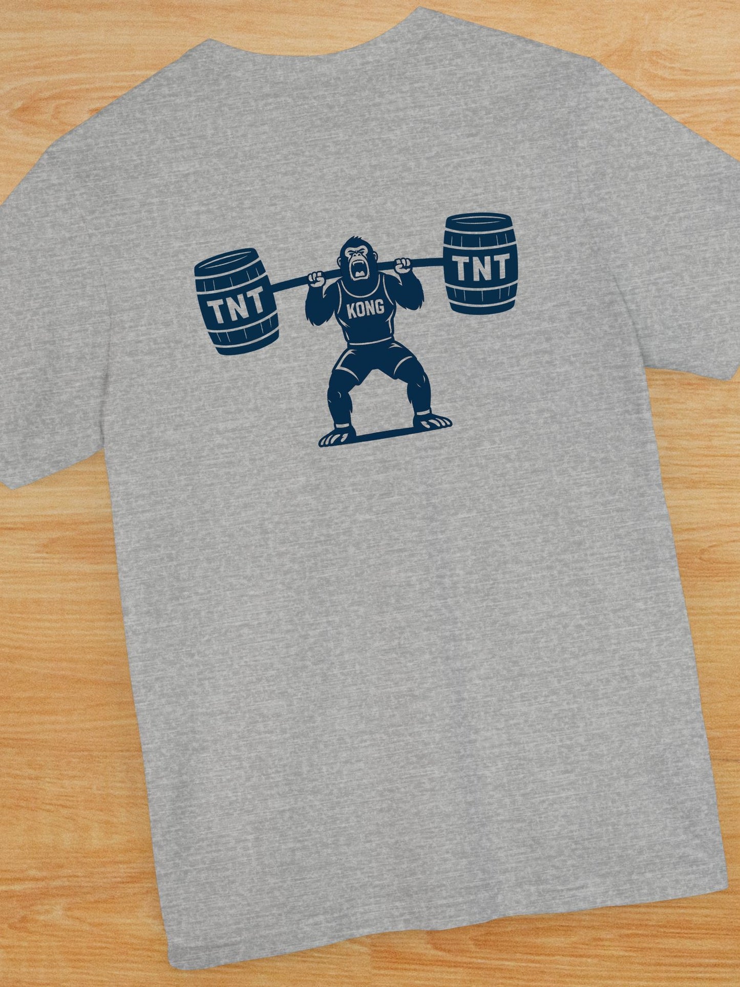 Humorous Gorilla TNT Weightlifting Tee, Funny Workout T-Shirt, Unisex Gym Top, Fitness Apparel, Gift for Him/Her