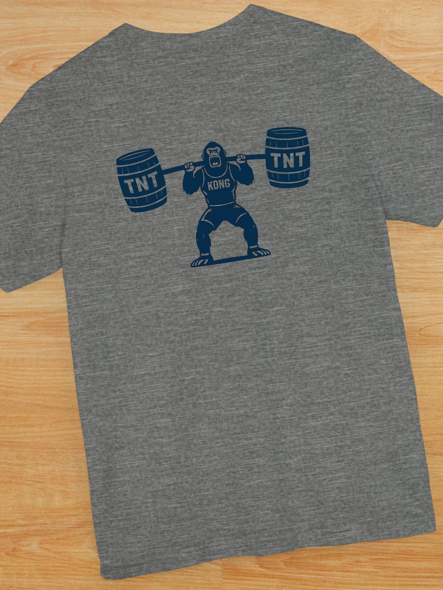 Humorous Gorilla TNT Weightlifting Tee, Funny Workout T-Shirt, Unisex Gym Top, Fitness Apparel, Gift for Him/Her