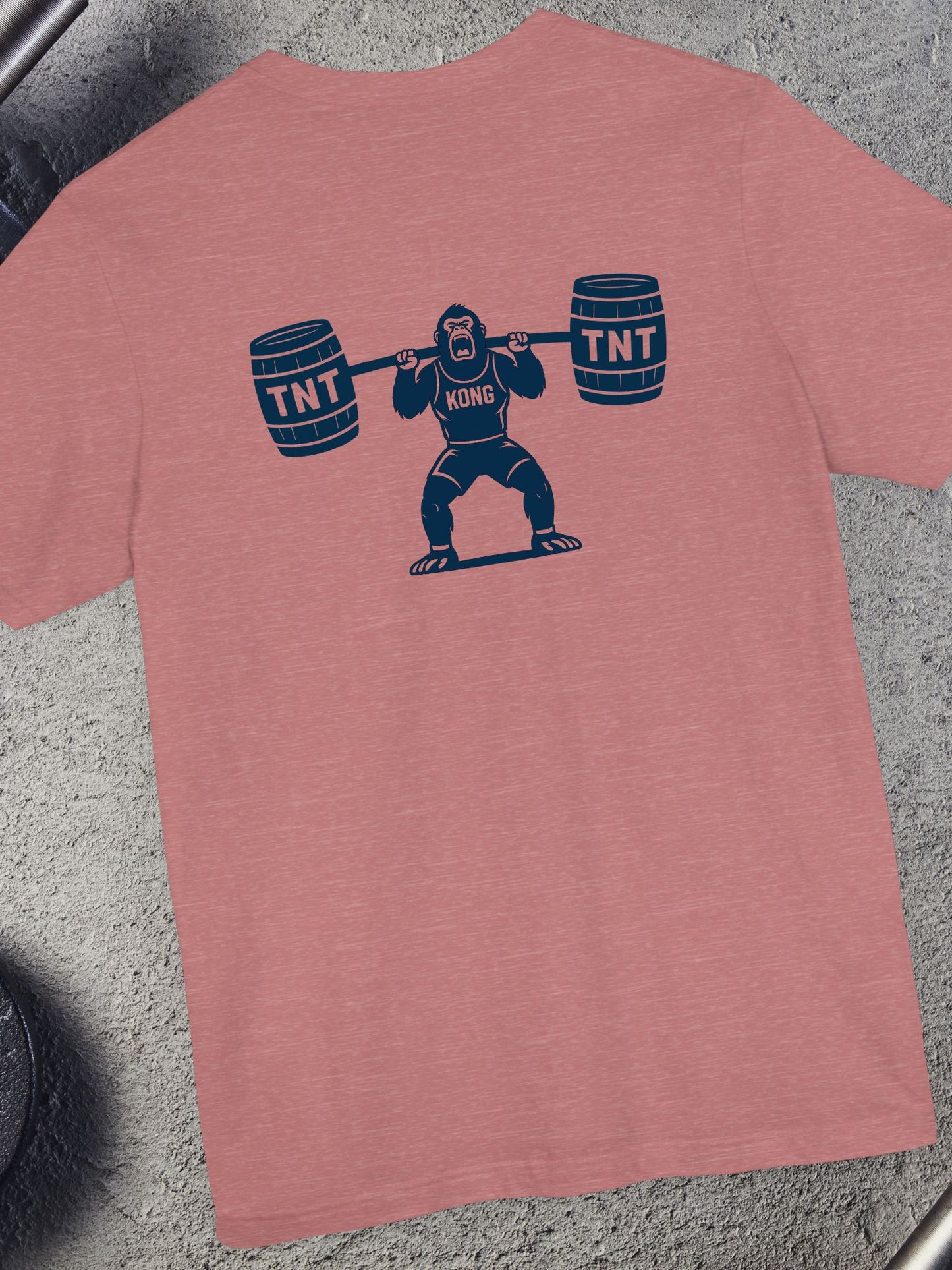 Humorous Gorilla TNT Weightlifting Tee, Funny Workout T-Shirt, Unisex Gym Top, Fitness Apparel, Gift for Him/Her