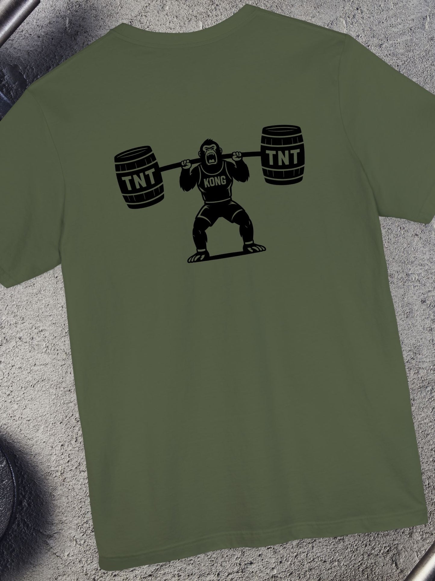 Humorous Gorilla TNT Weightlifting Tee, Funny Workout T-Shirt, Unisex Gym Top, Fitness Apparel, Gift for Him/Her
