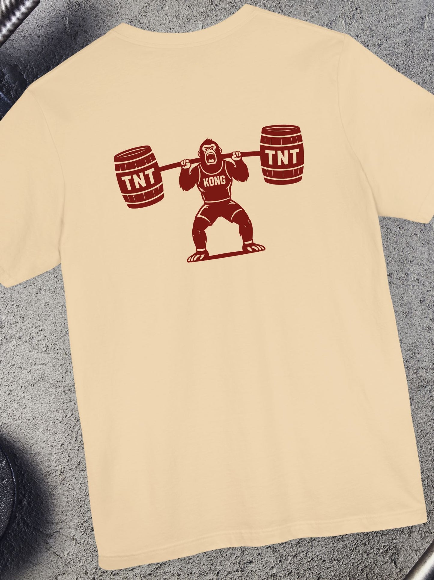 Humorous Gorilla TNT Weightlifting Tee, Funny Workout T-Shirt, Unisex Gym Top, Fitness Apparel, Gift for Him/Her