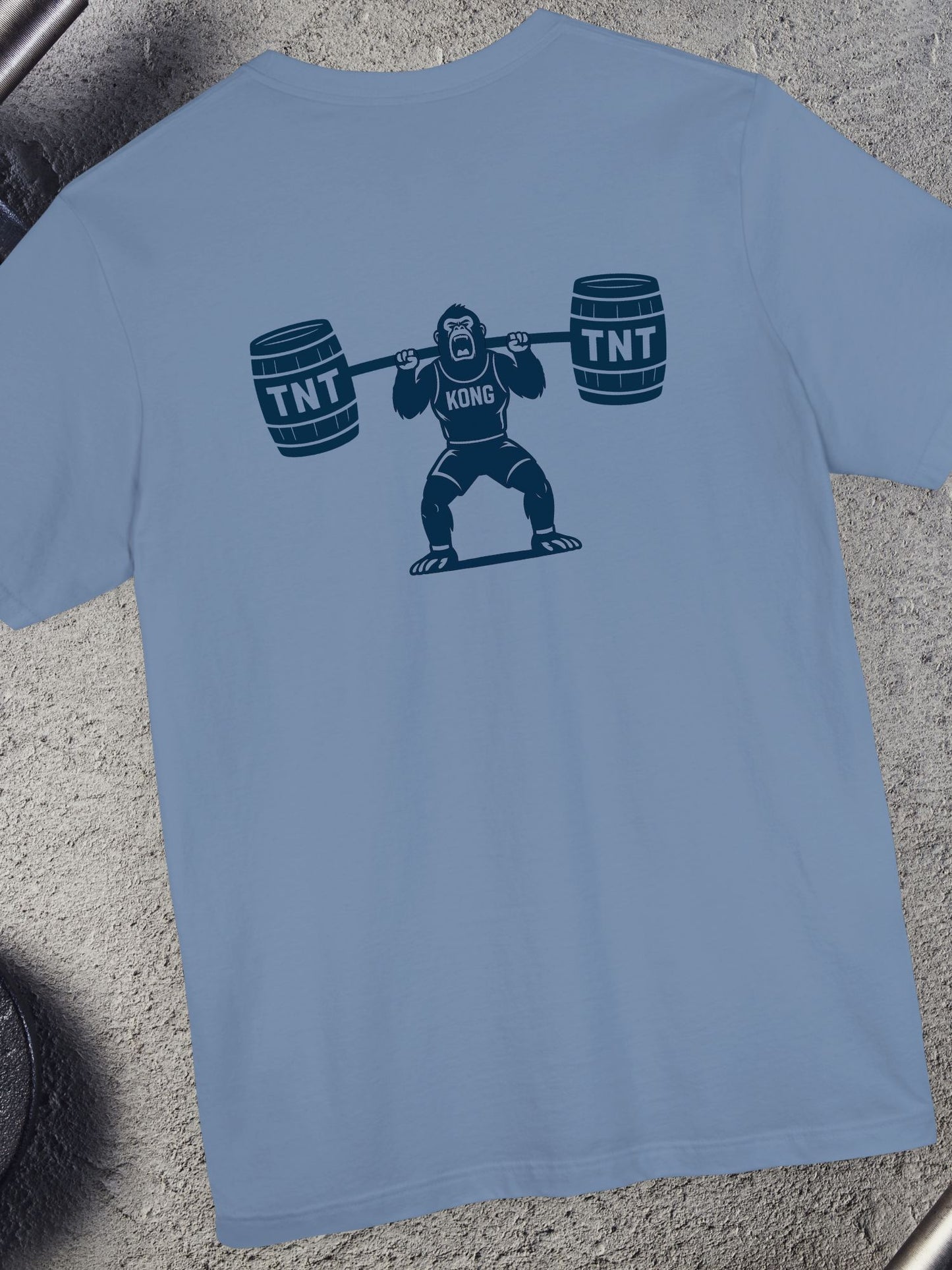 Humorous Gorilla TNT Weightlifting Tee, Funny Workout T-Shirt, Unisex Gym Top, Fitness Apparel, Gift for Him/Her