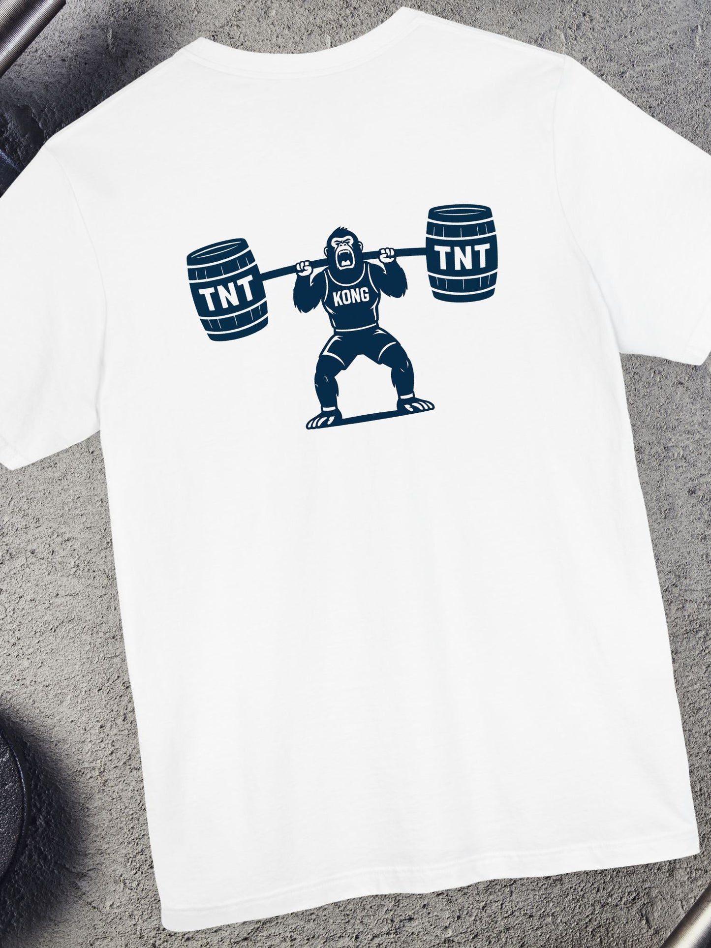 Humorous Gorilla TNT Weightlifting Tee, Funny Workout T-Shirt, Unisex Gym Top, Fitness Apparel, Gift for Him/Her