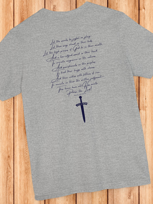 Psalm 149 Bible Verse, JESUS is SWORD' Unisex T-Shirt, Christian Apparel
