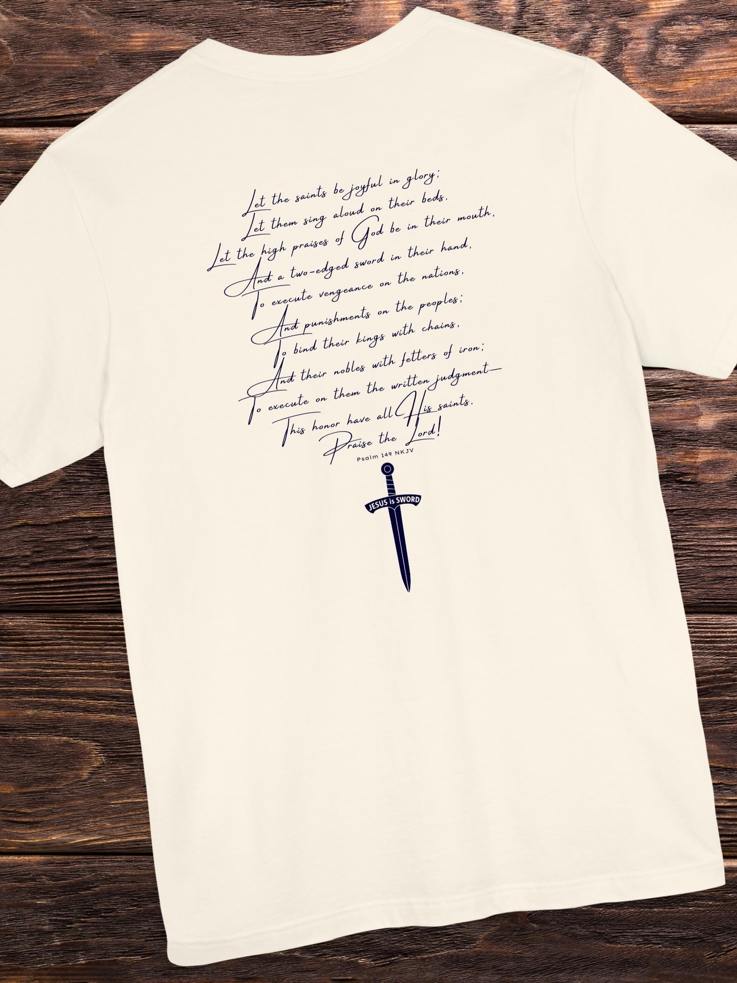 Psalm 149 Bible Verse, JESUS is SWORD' Unisex T-Shirt, Christian Apparel