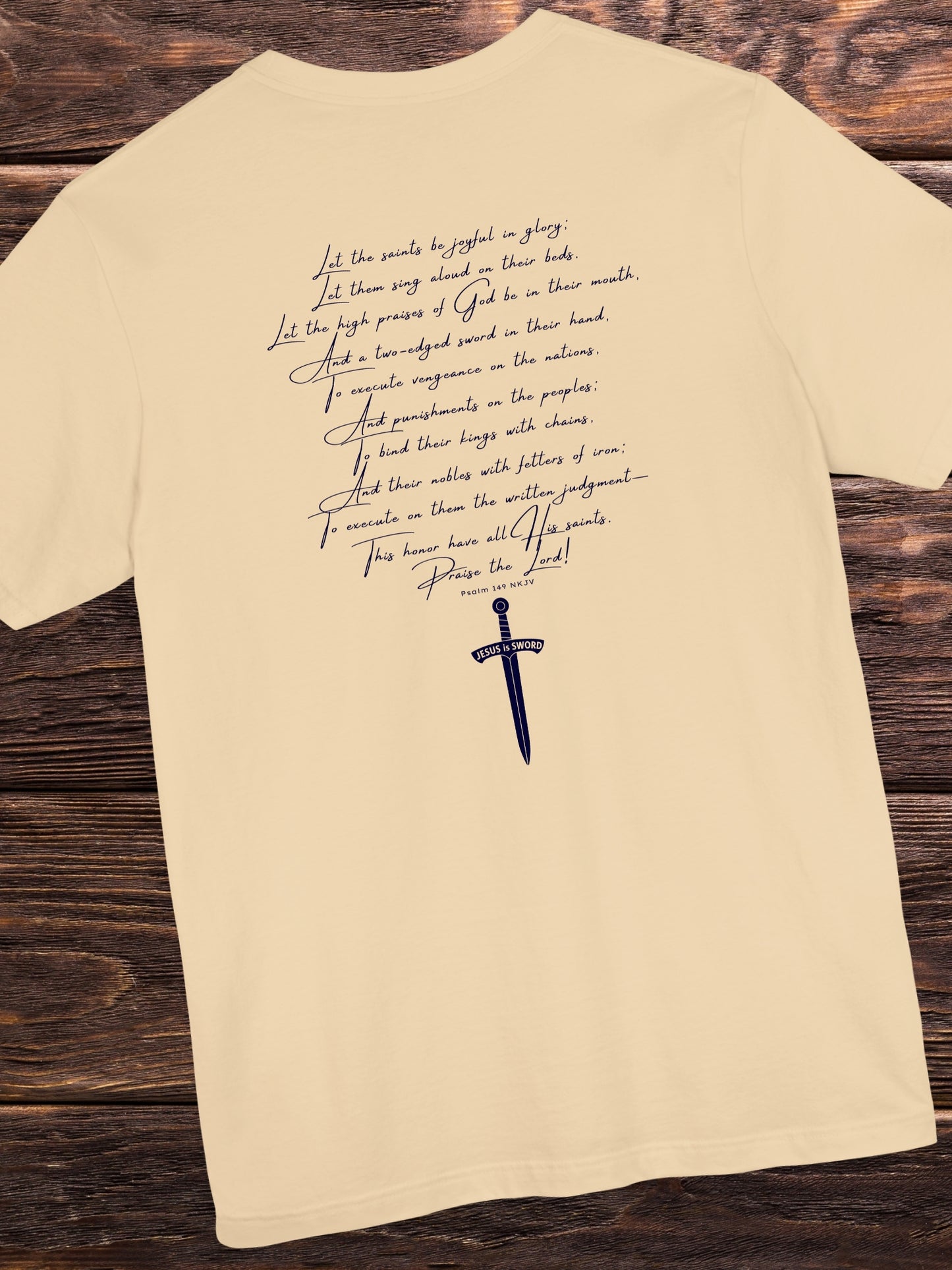 Psalm 149 Bible Verse, JESUS is SWORD' Unisex T-Shirt, Christian Apparel