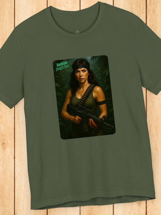 'Rambina Jungle Ops' Unisex T-Shirt,  Adventure-Inspired Tee