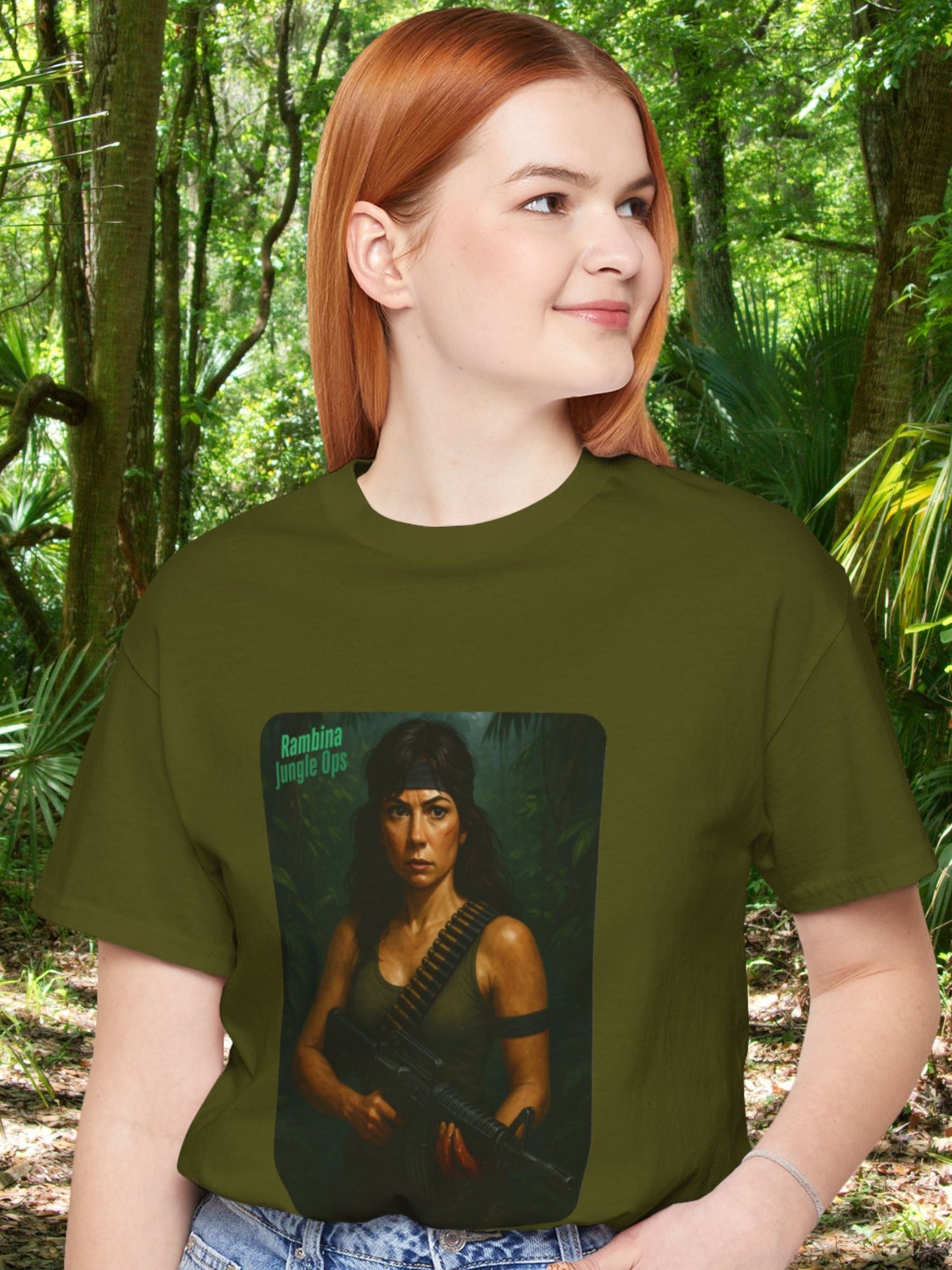 'Rambina Jungle Ops' Unisex T-Shirt,  Adventure-Inspired Tee
