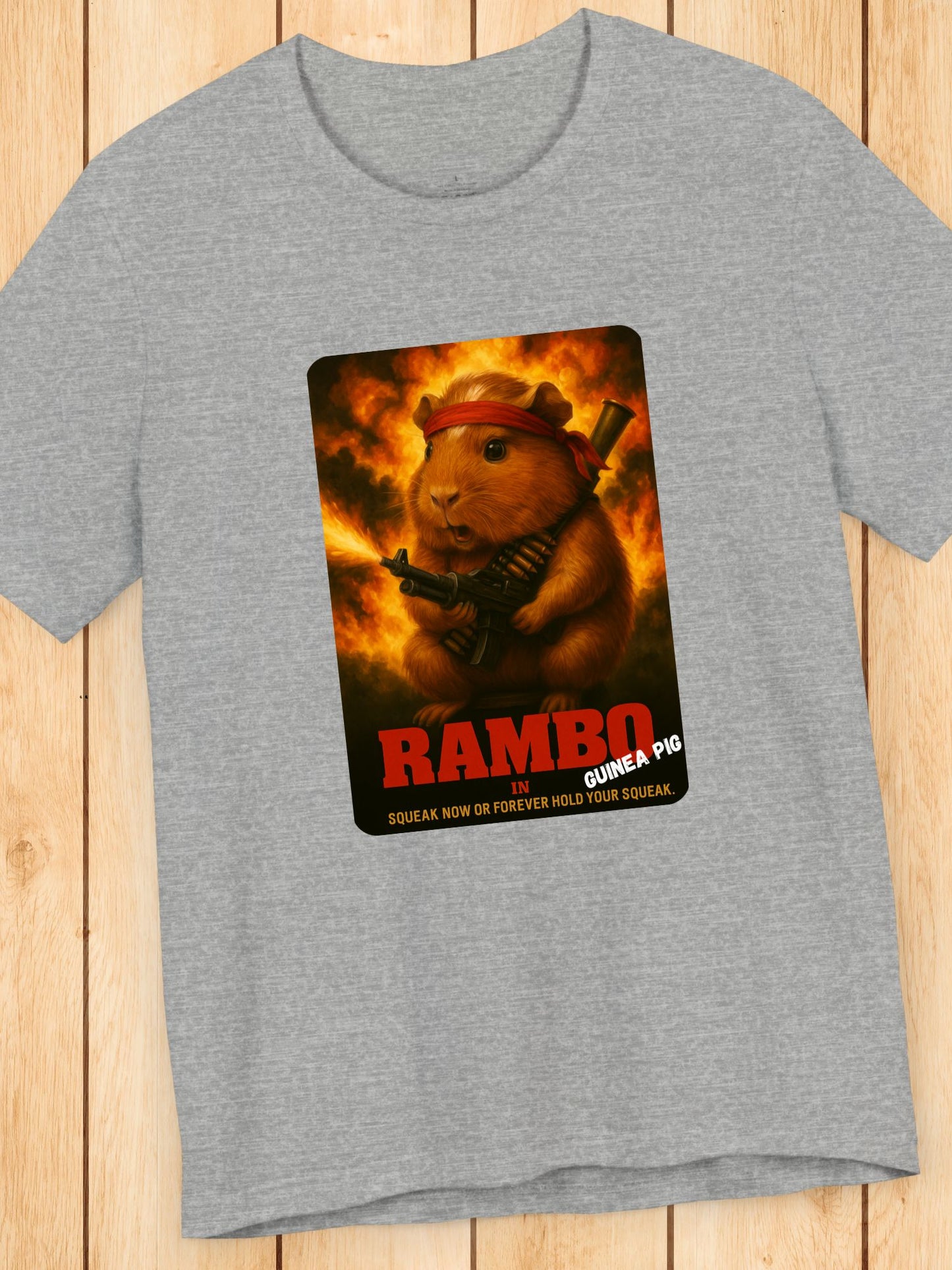 Rambo Guinea Pig Unisex T-Shirt, Funny Pet Lover T-Shirt