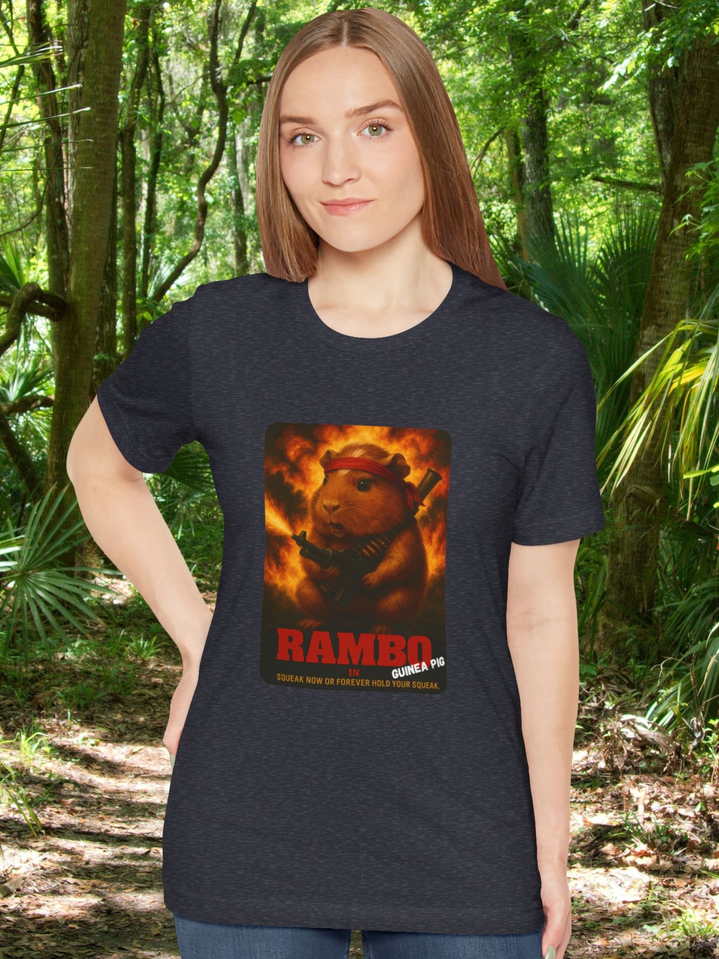 Rambo Guinea Pig Unisex T-Shirt, Funny Pet Lover T-Shirt