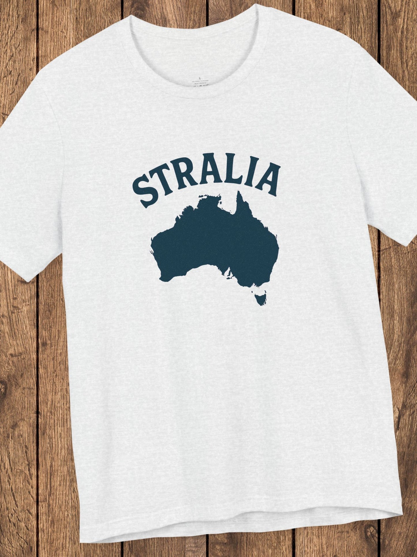 'Stralia' Map Graphic Unisex T-Shirt, Australia Lover Tee, Travel and Adventure