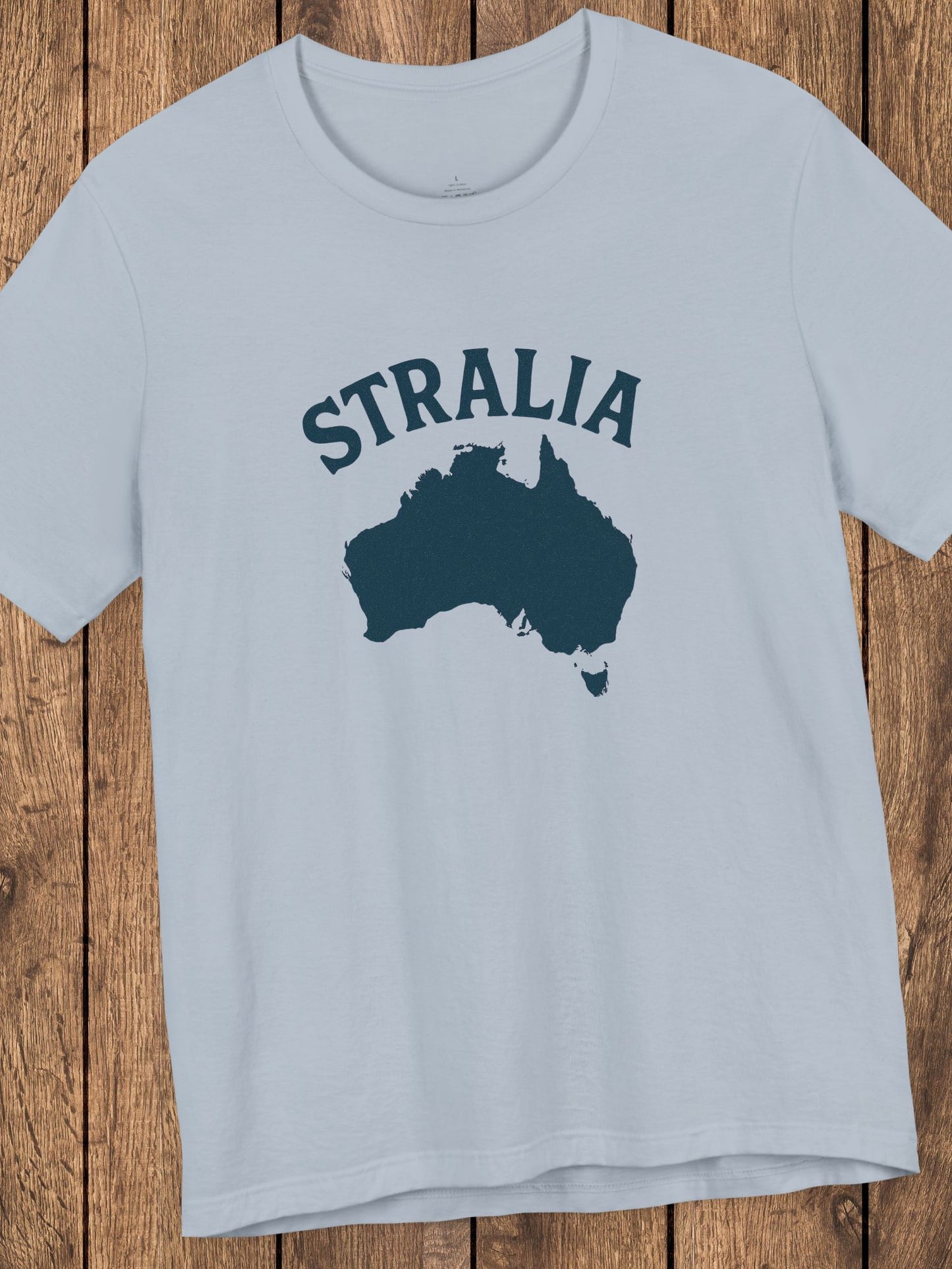 'Stralia' Map Graphic Unisex T-Shirt, Australia Lover Tee, Travel and Adventure