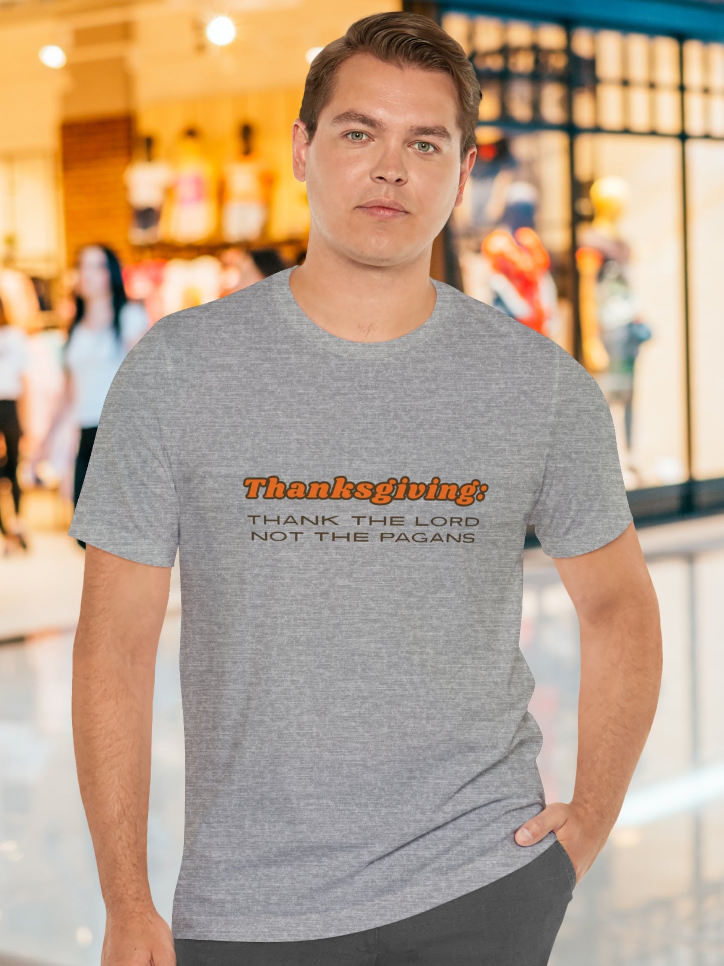 'Thanksgiving: Thank the Lord, Not the Pagans' Unisex T-Shirt, Christian Apparel, Jesus Tee, Holiday Shirt