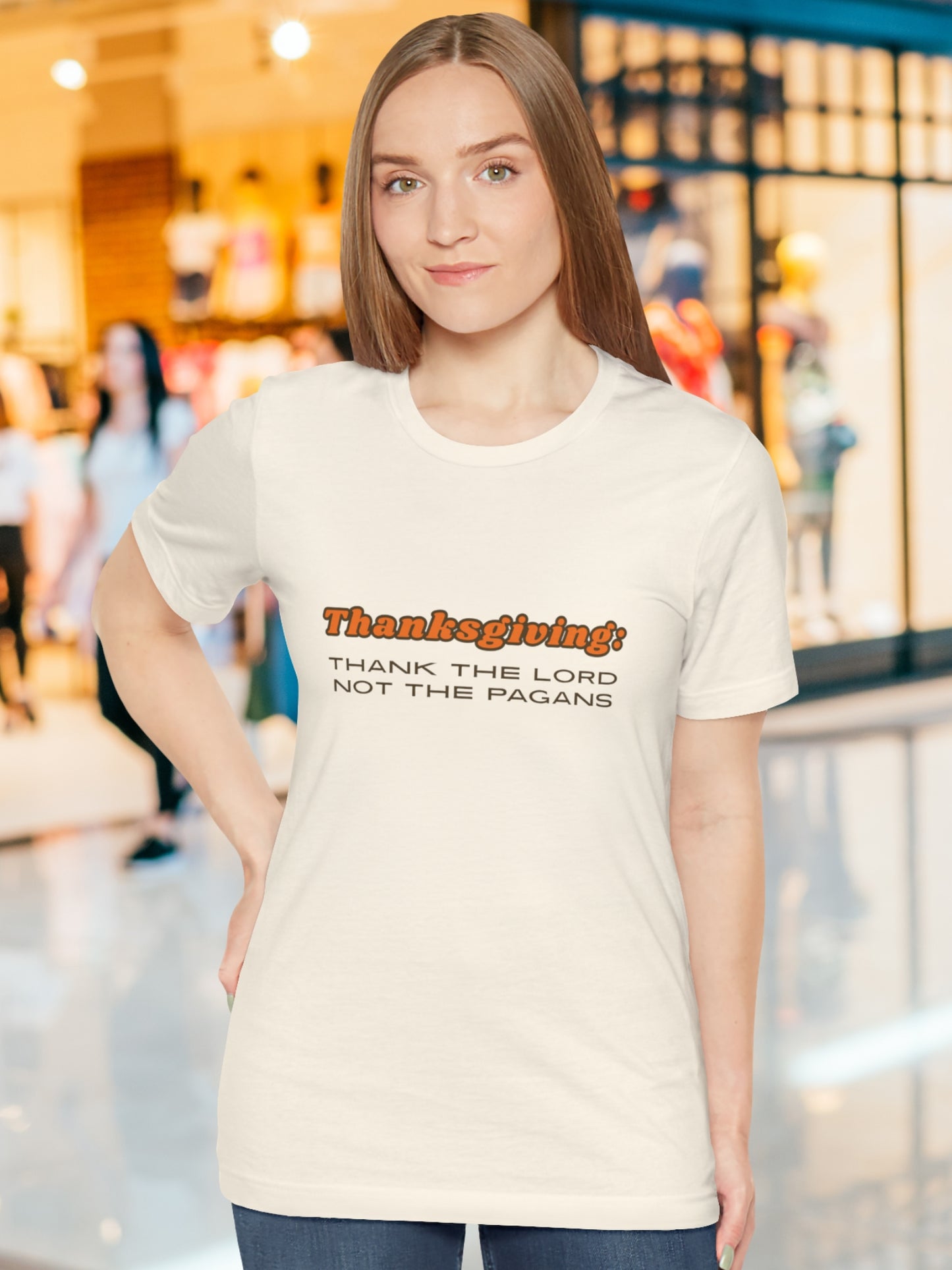 'Thanksgiving: Thank the Lord, Not the Pagans' Unisex T-Shirt, Christian Apparel, Jesus Tee, Holiday Shirt