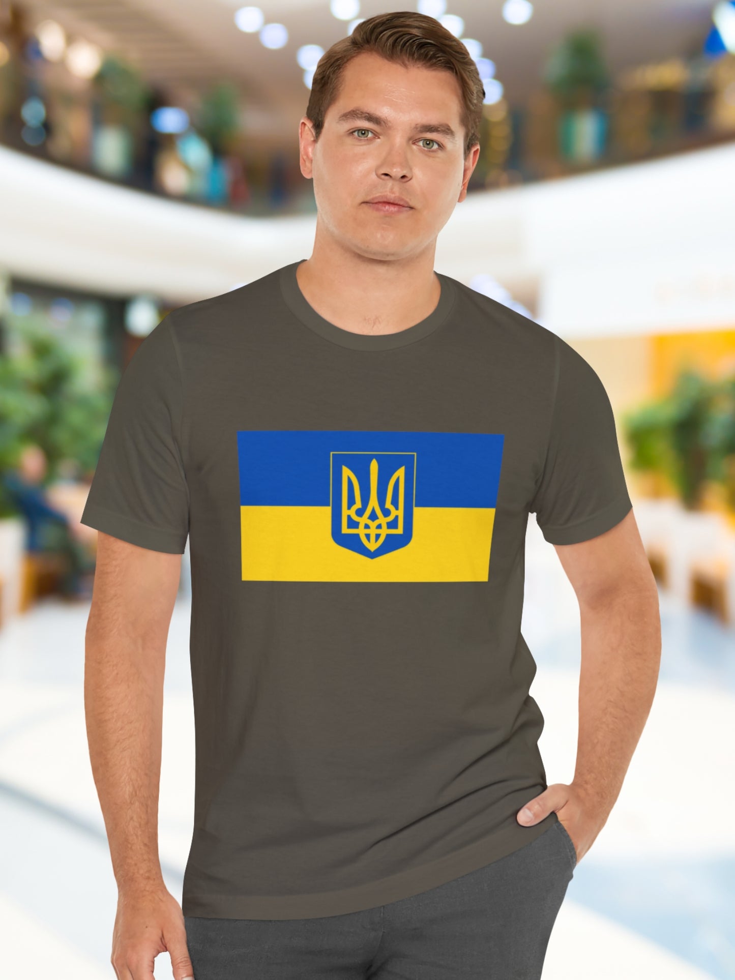 Ukrainian Flag Unisex T-Shirt, Ukraine Supporters Tee,