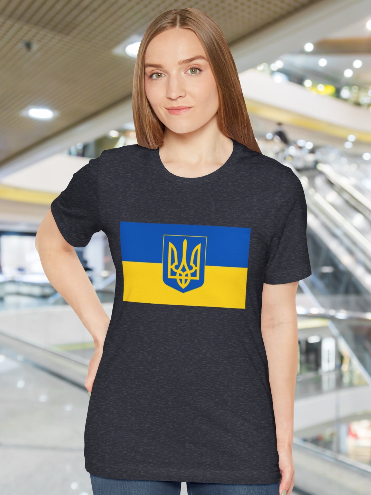 Ukrainian Flag Unisex T-Shirt, Ukraine Supporters Tee,