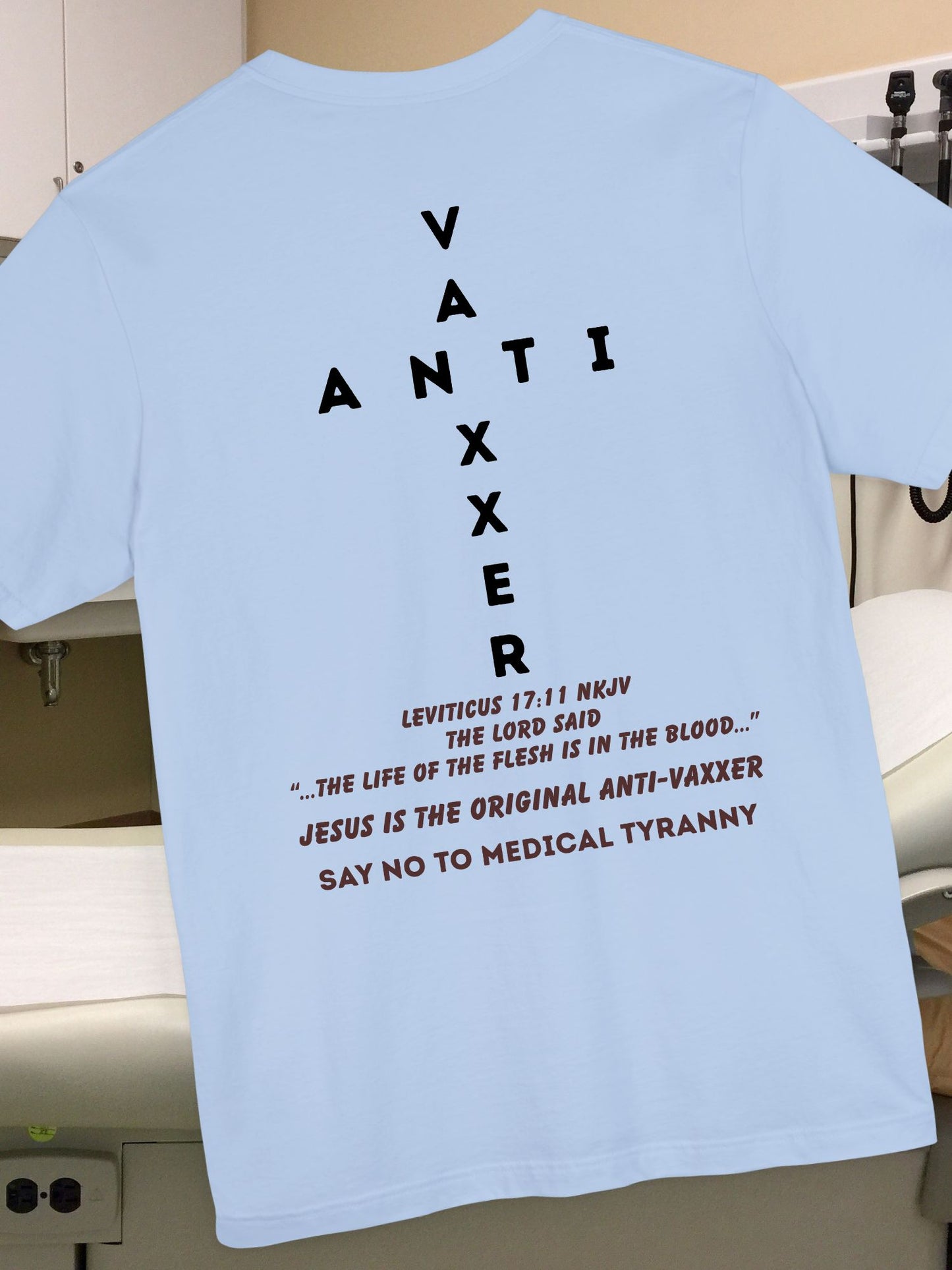 Anti-Vaxxer Short Sleeve Tee, Protest Shirt, Political Statement T-Shirt, Unisex Top for Activism, Slogan Tee for Freedom