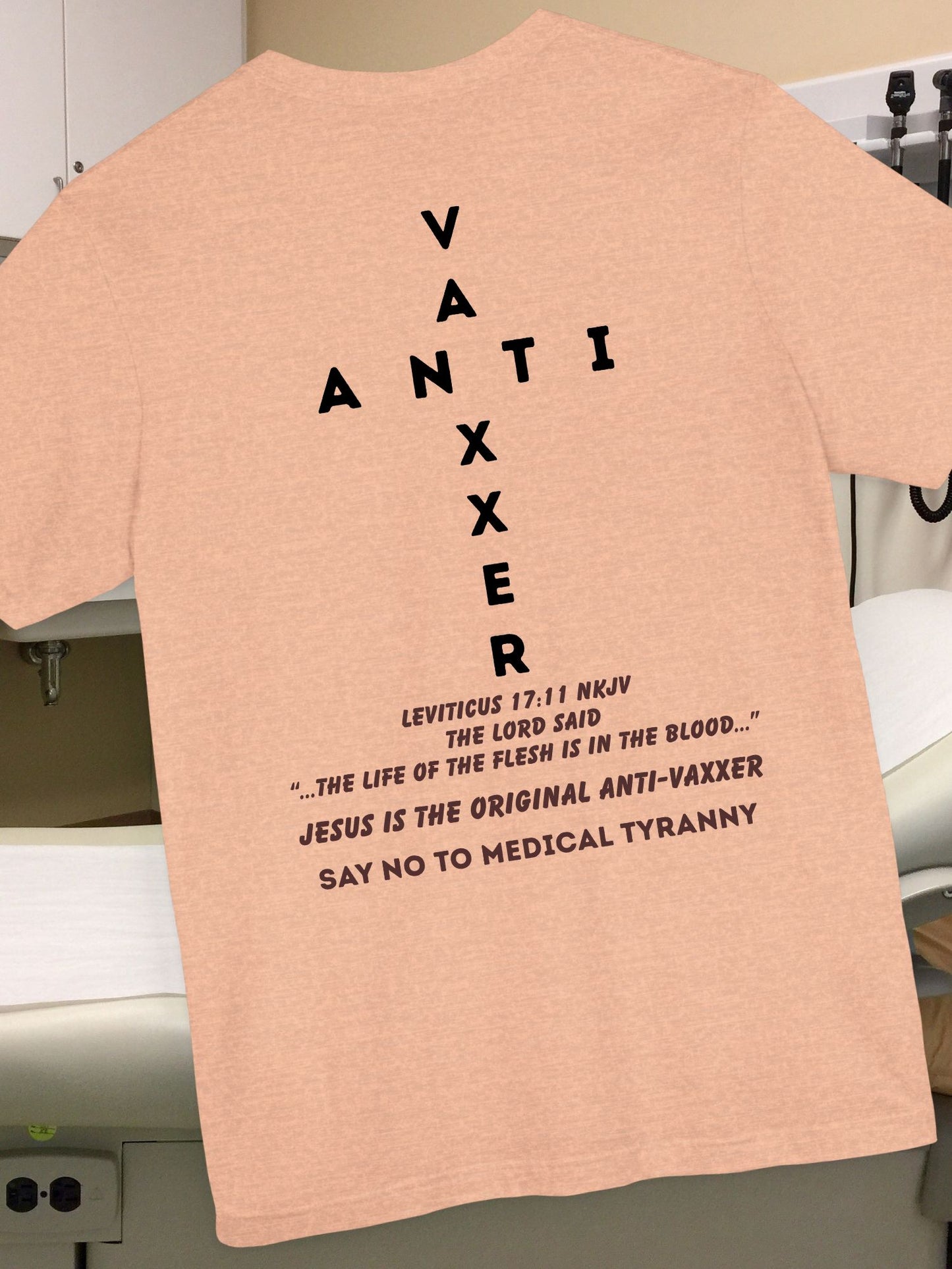 Anti-Vaxxer Short Sleeve Tee, Protest Shirt, Political Statement T-Shirt, Unisex Top for Activism, Slogan Tee for Freedom
