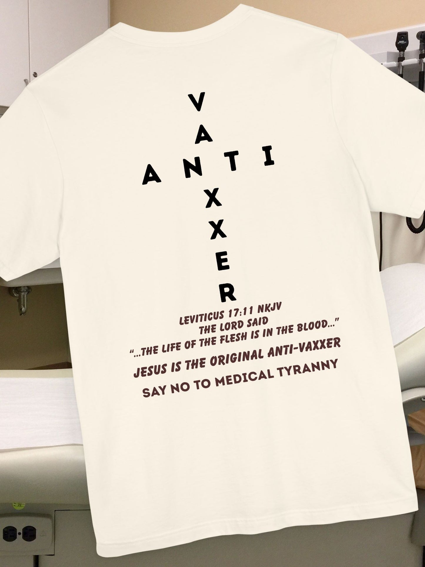 Anti-Vaxxer Short Sleeve Tee, Protest Shirt, Political Statement T-Shirt, Unisex Top for Activism, Slogan Tee for Freedom