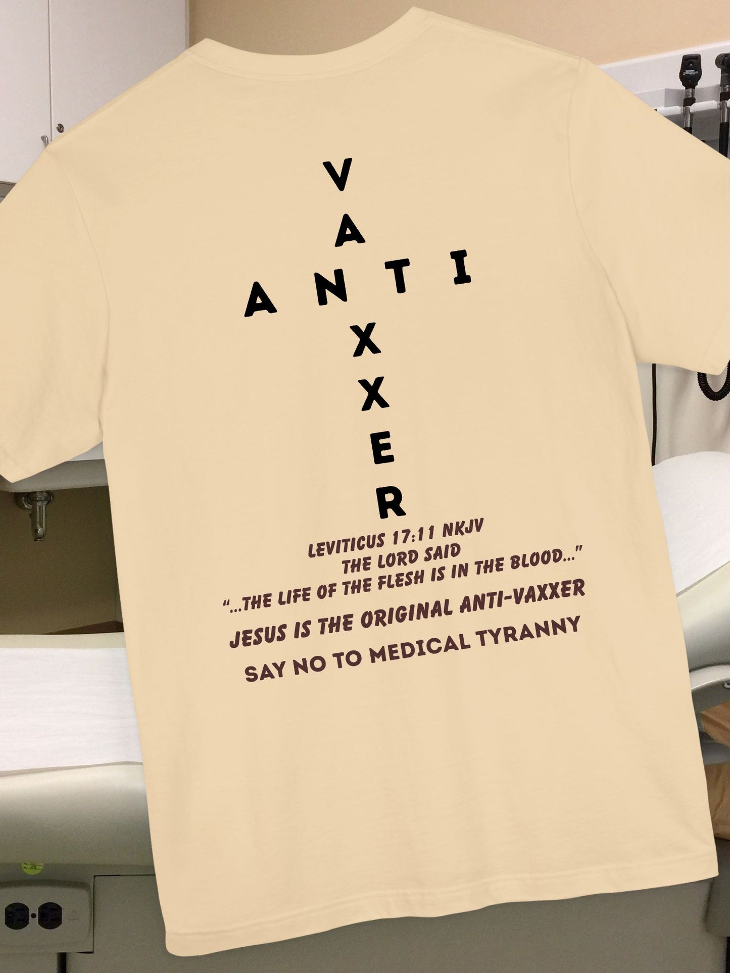 Anti-Vaxxer Short Sleeve Tee, Protest Shirt, Political Statement T-Shirt, Unisex Top for Activism, Slogan Tee for Freedom