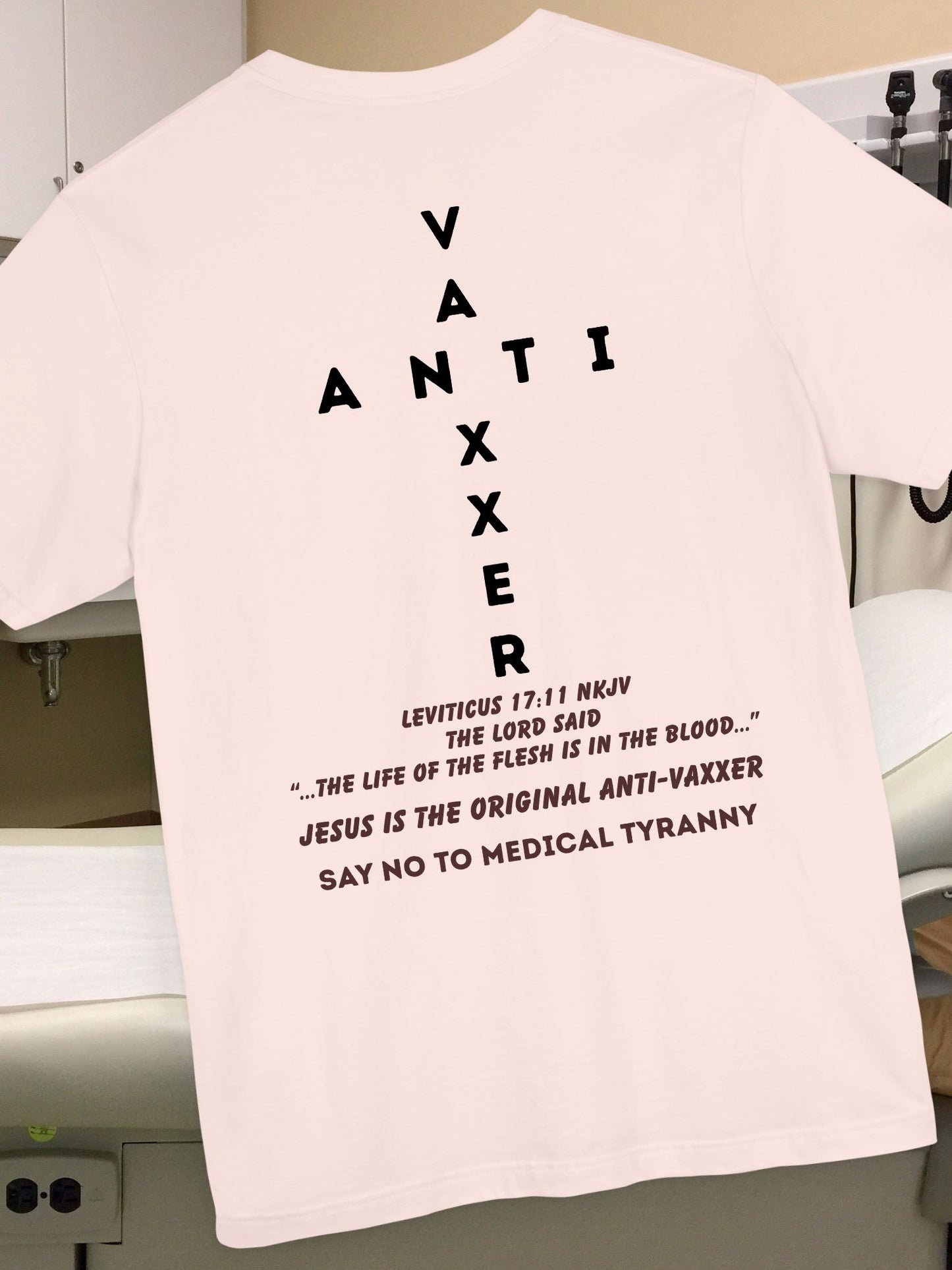 Anti-Vaxxer Short Sleeve Tee, Protest Shirt, Political Statement T-Shirt, Unisex Top for Activism, Slogan Tee for Freedom