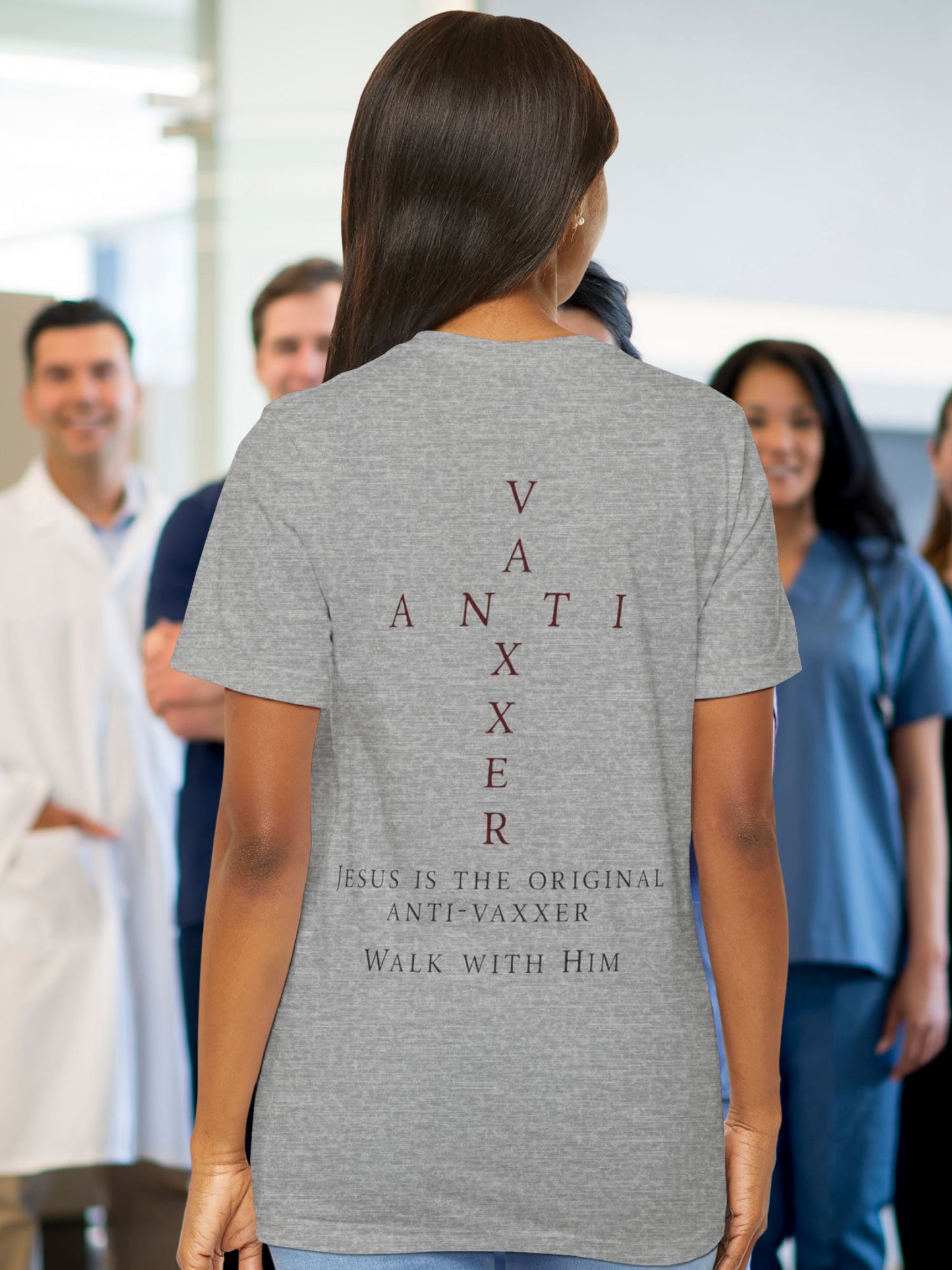 Jesus Is The Original Anti-Vaxxer Unisex Tee,  Unisex Christian Shirt, Religious Apparel