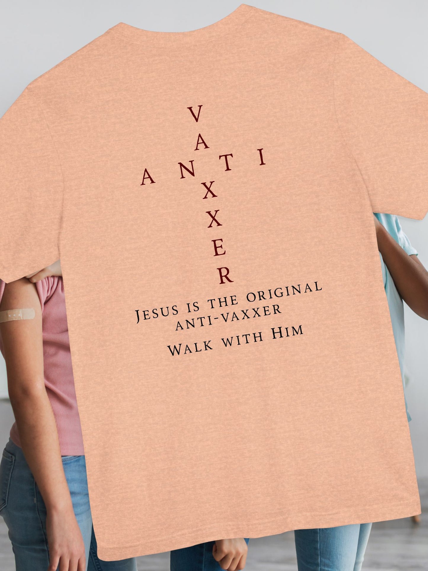 Jesus Is The Original Anti-Vaxxer Unisex Tee,  Unisex Christian Shirt, Religious Apparel