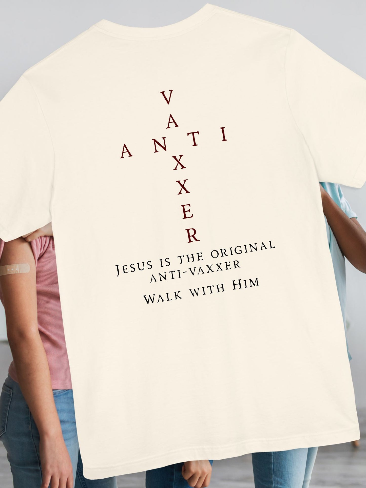 Jesus Is The Original Anti-Vaxxer Unisex Tee,  Unisex Christian Shirt, Religious Apparel