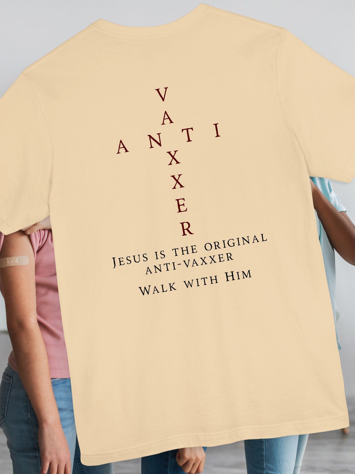 Jesus Is The Original Anti-Vaxxer Unisex Tee,  Unisex Christian Shirt, Religious Apparel