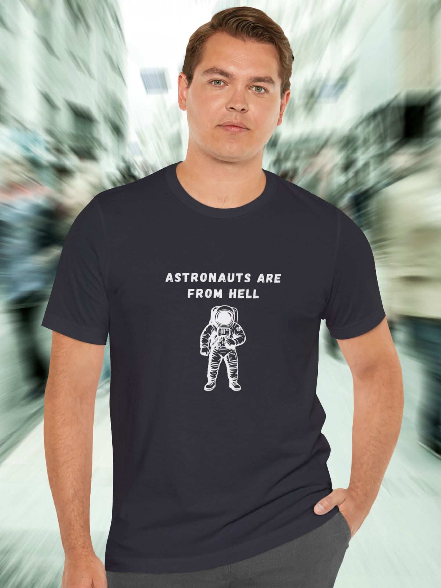 'Astronauts are From Hell' Astronaut Graphic Unisex T-Shirt, The Devil is a Liar, Space is a Lie, Jesus is the Truth, Flat Earth, Firmament