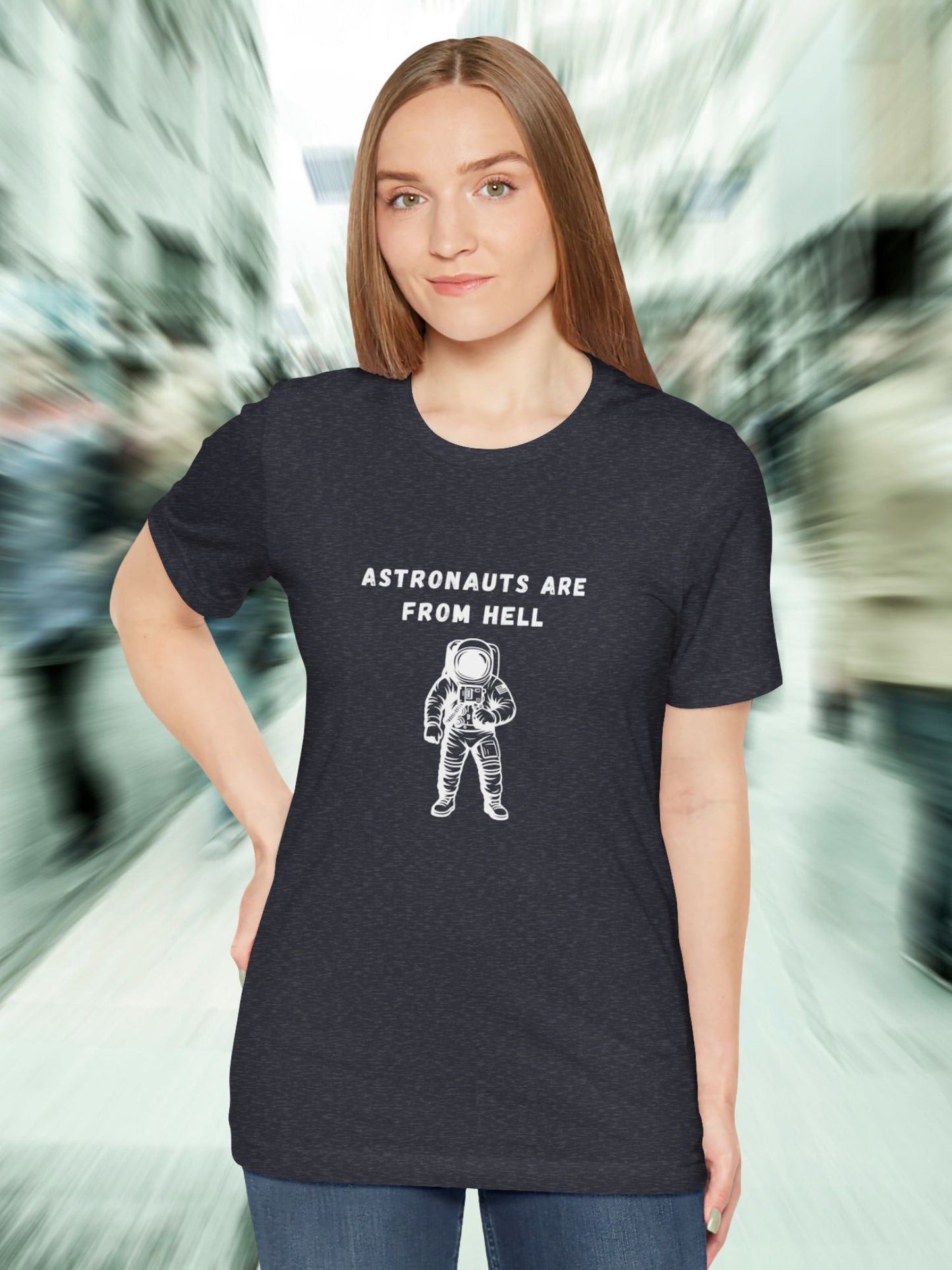 'Astronauts are From Hell' Astronaut Graphic Unisex T-Shirt, The Devil is a Liar, Space is a Lie, Jesus is the Truth, Flat Earth, Firmament
