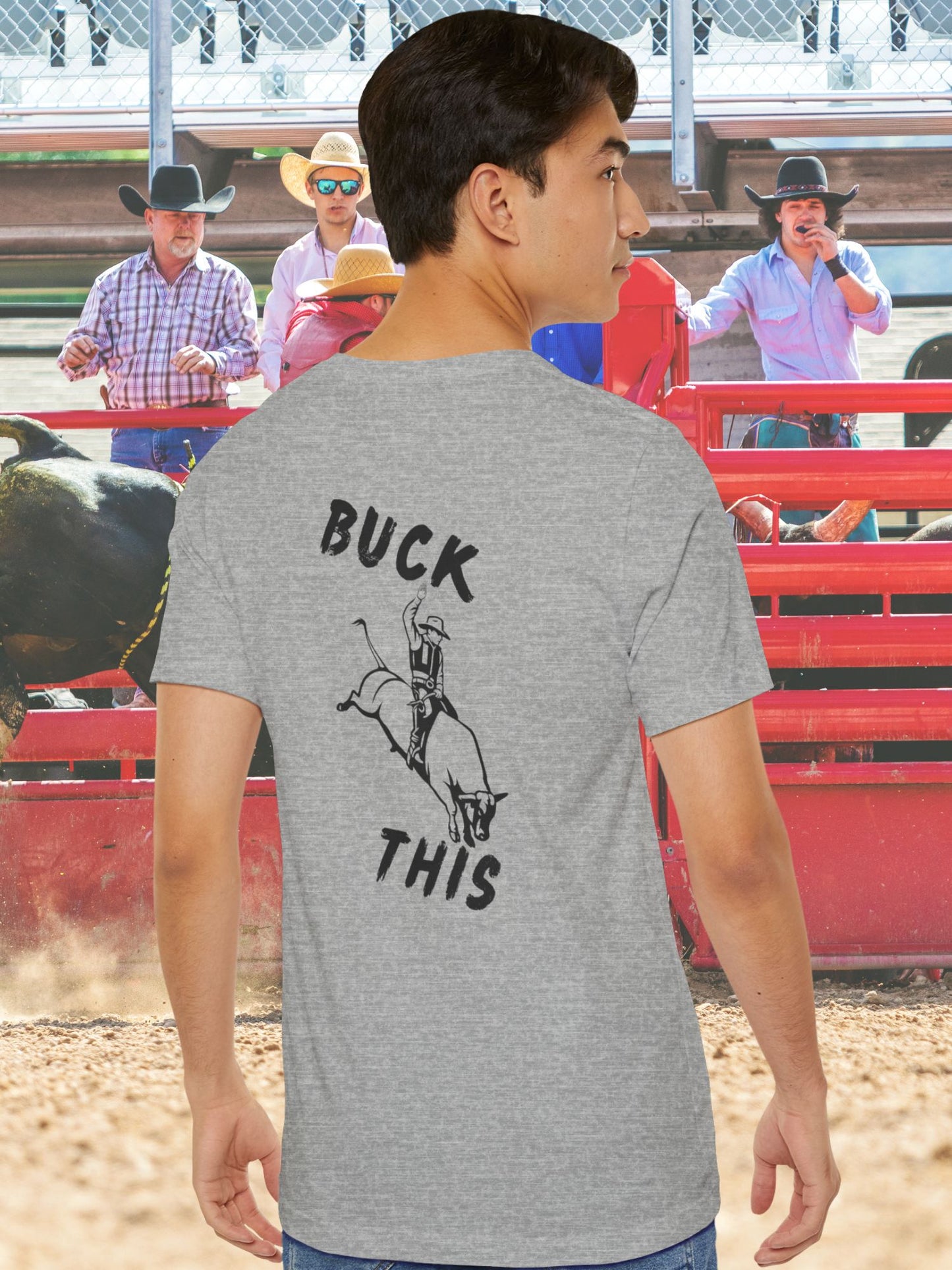 'Buck This' Rodeo Unisex T-Shirt, Rodeo Apparel, Cowboy Humor Tee