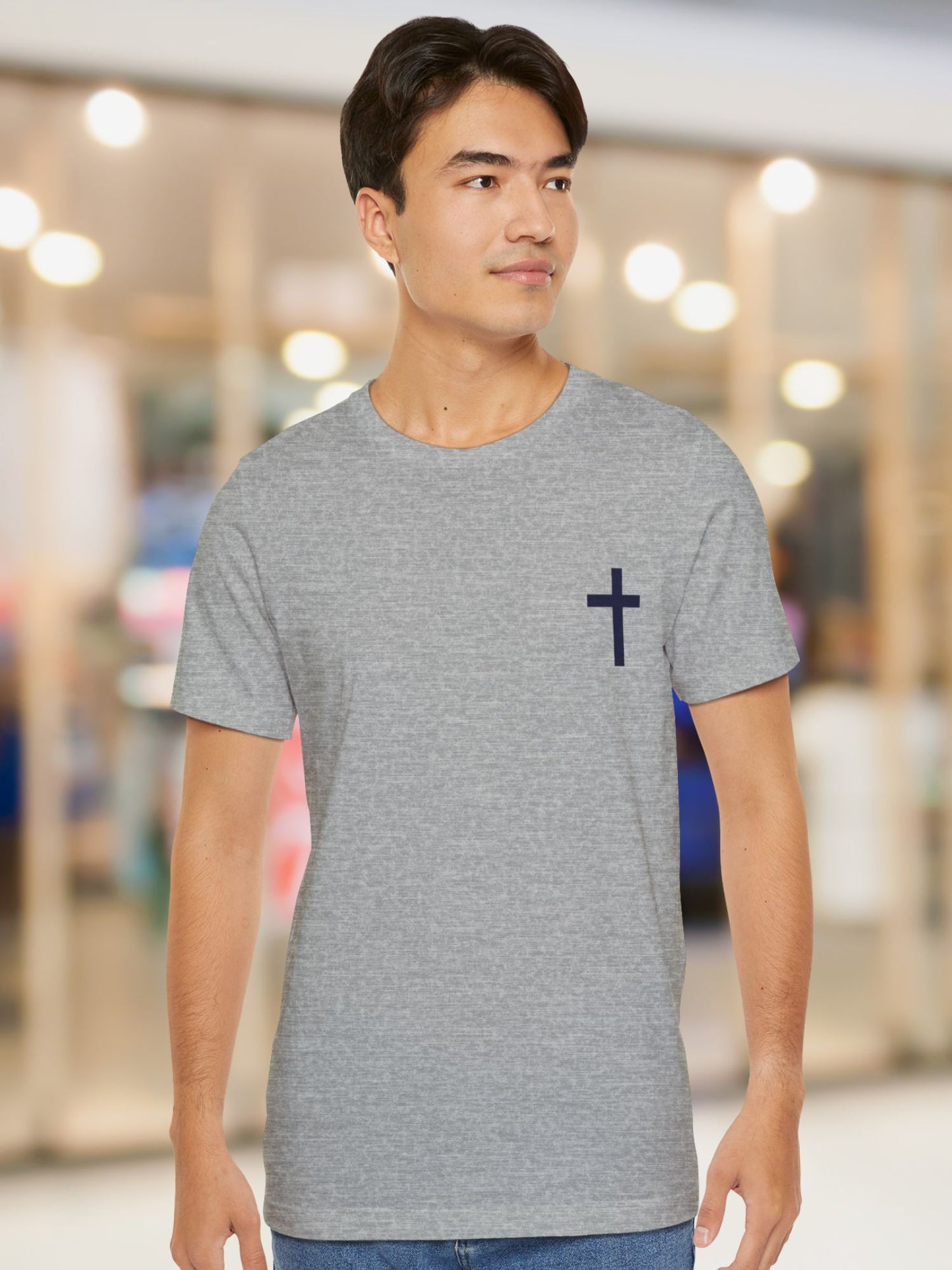 'He Who Has No Sword Let Him Sell His Garment and Buy One, Second Amend Your Ways' Cross Graphic Unisex T-Shirt, Christian Apparel, Bible Verse Tee, Jesus Quote