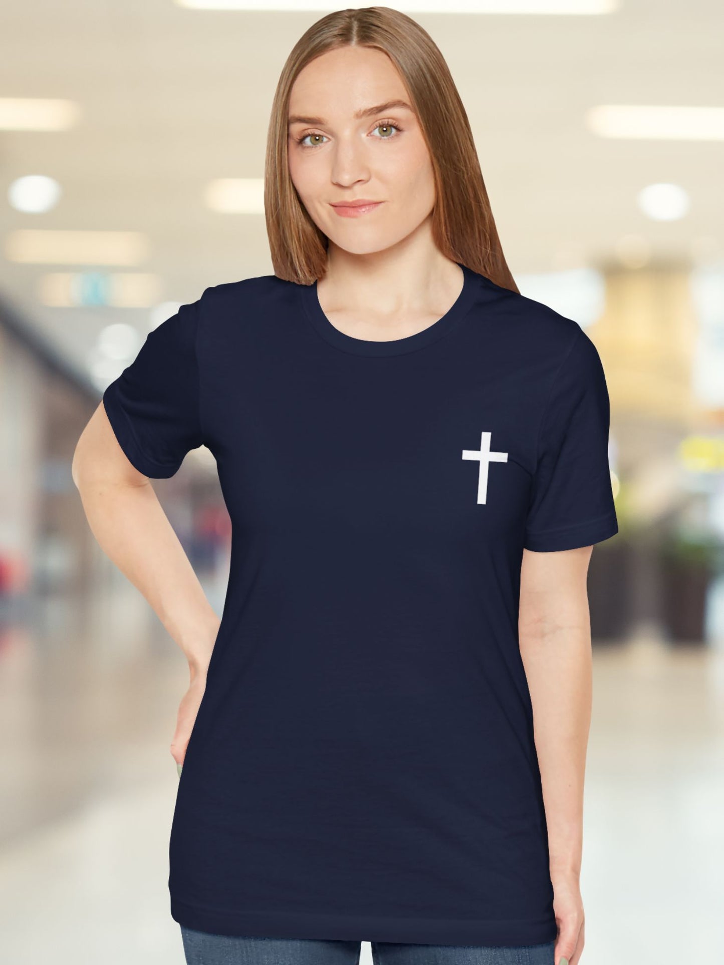 'He Who Has No Sword Let Him Sell His Garment and Buy One, Second Amend Your Ways' Cross Graphic Unisex T-Shirt, Christian Apparel, Bible Verse Tee, Jesus Quote