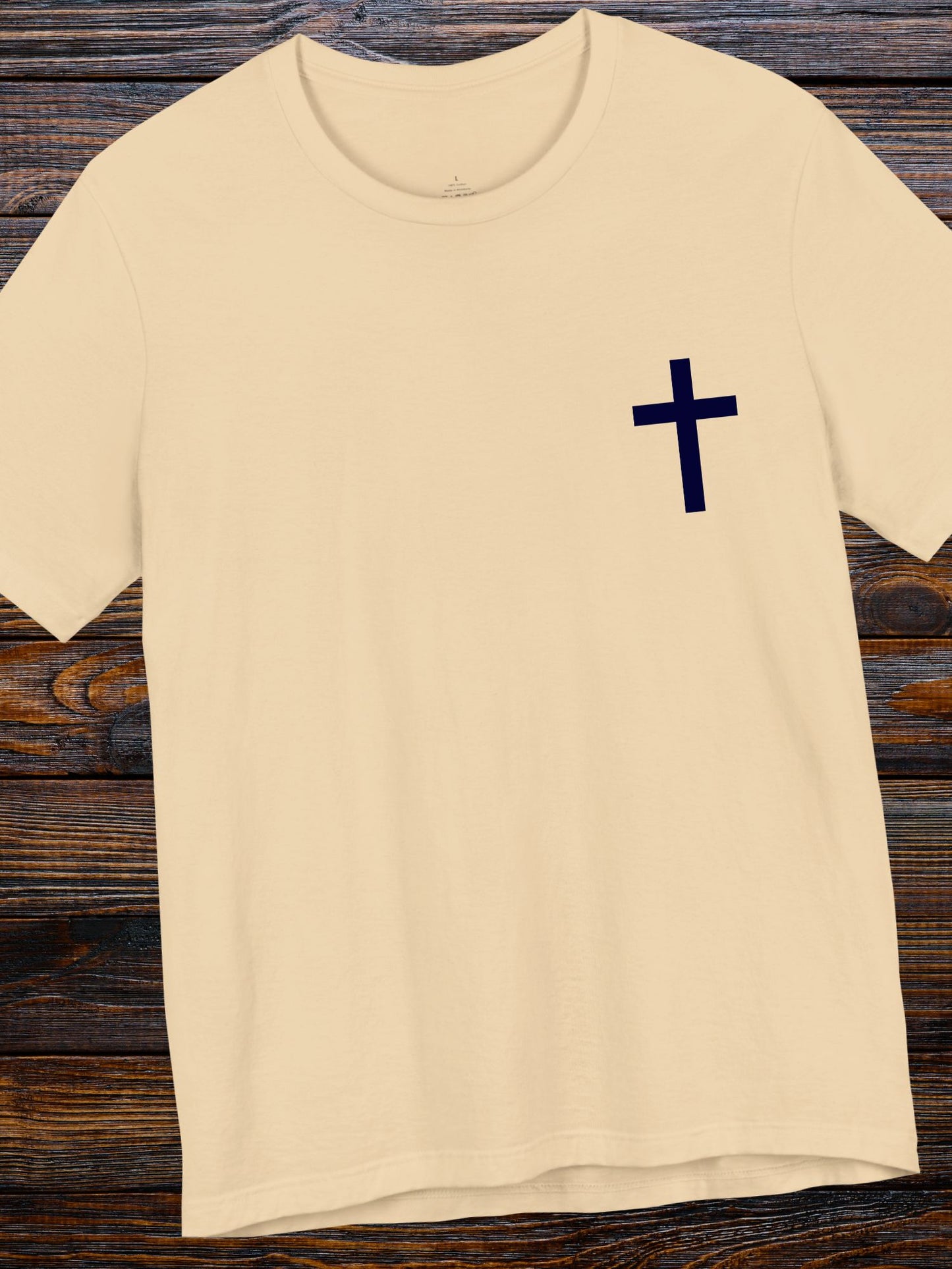'He Who Has No Sword Let Him Sell His Garment and Buy One, Second Amend Your Ways' Cross Graphic Unisex T-Shirt, Christian Apparel, Bible Verse Tee, Jesus Quote